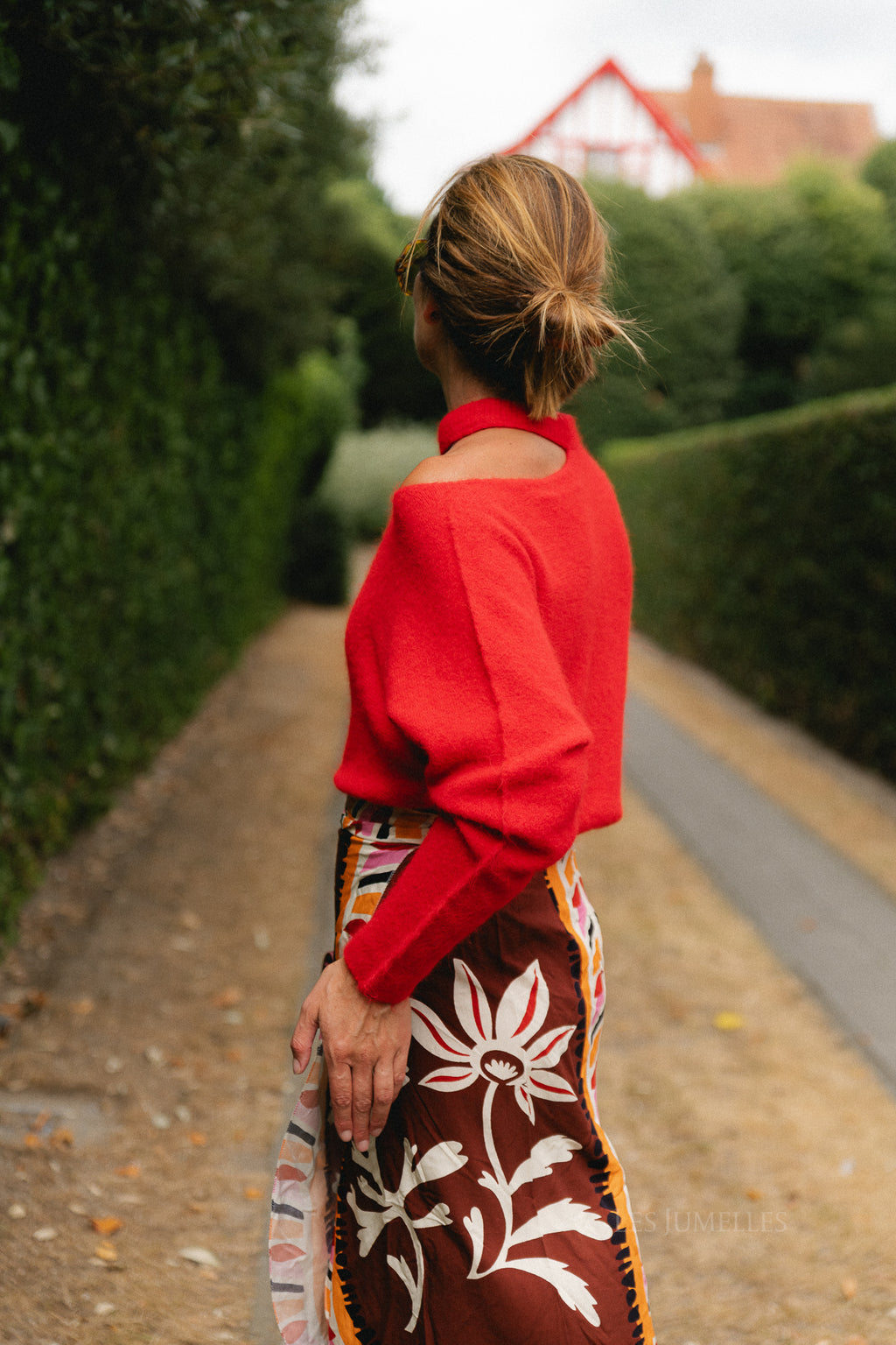 Lisa wrap skirt - botanical print