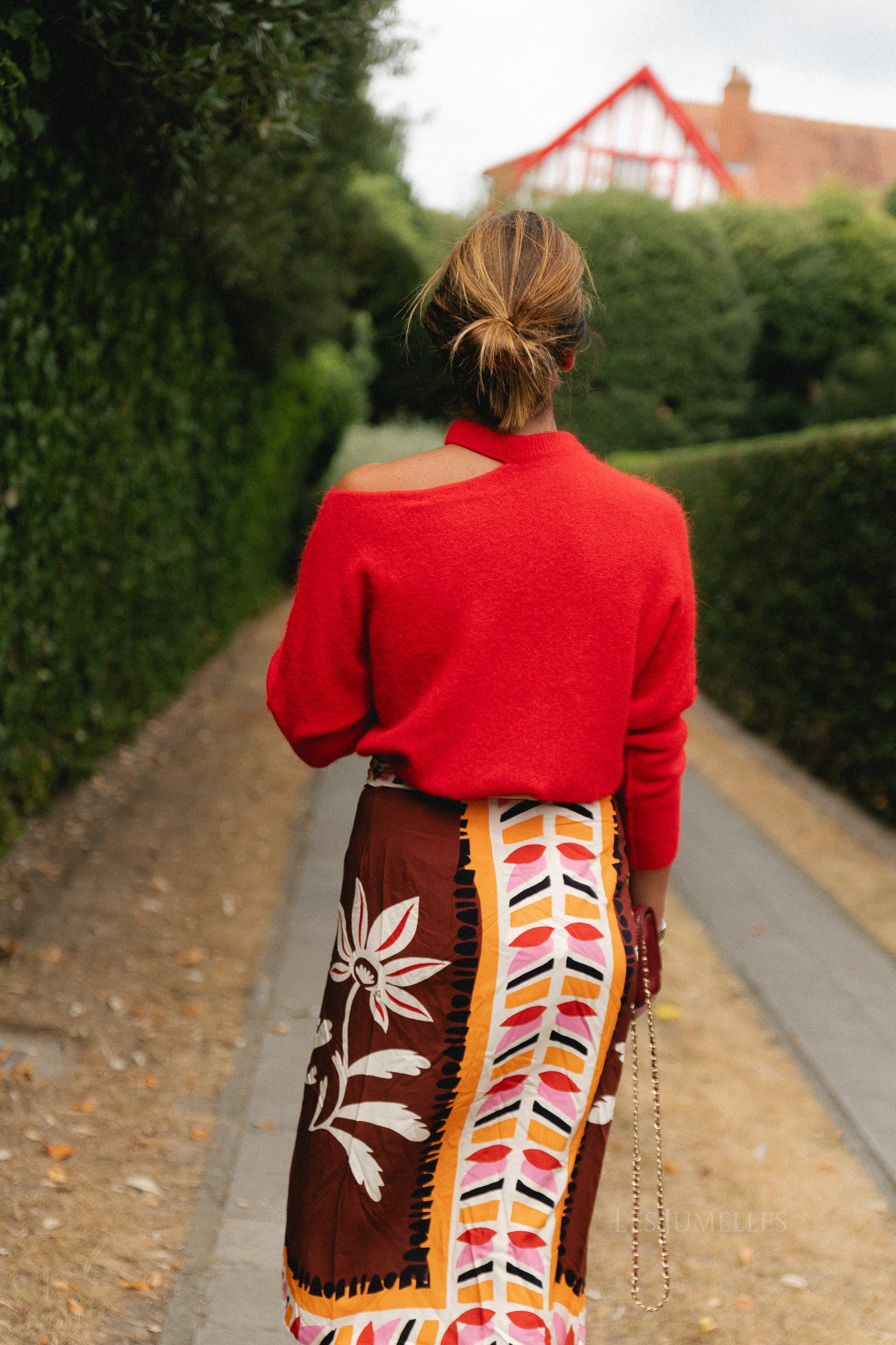 Lisa wrap skirt - botanical print