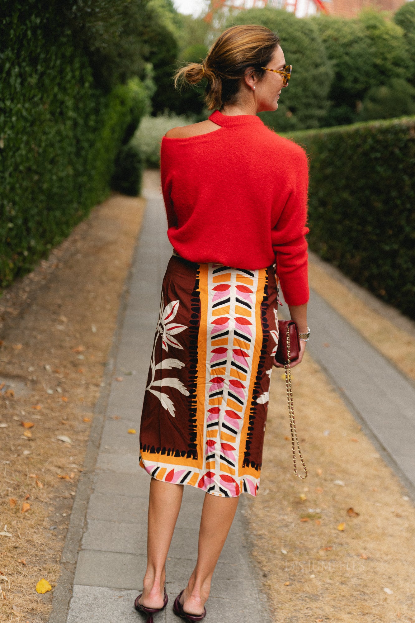 Lisa wrap skirt - botanical print