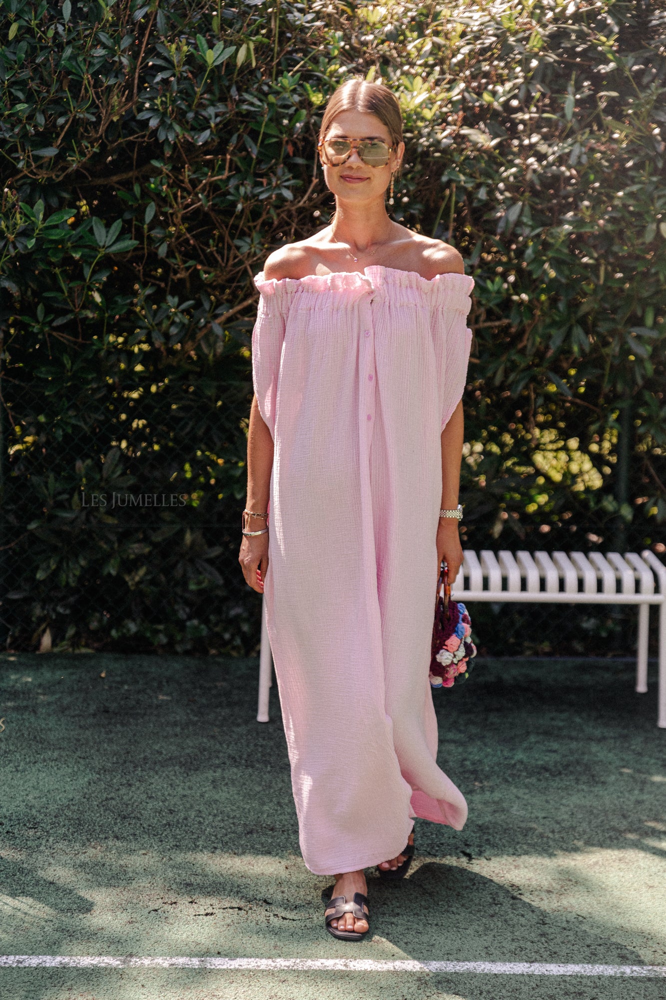 Shari bandeau dress light pink