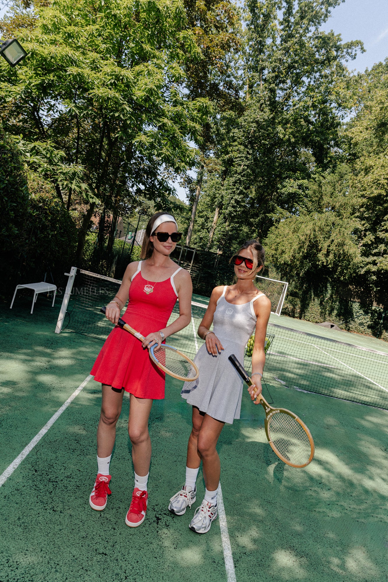 Robe tennis courte Steffi gris