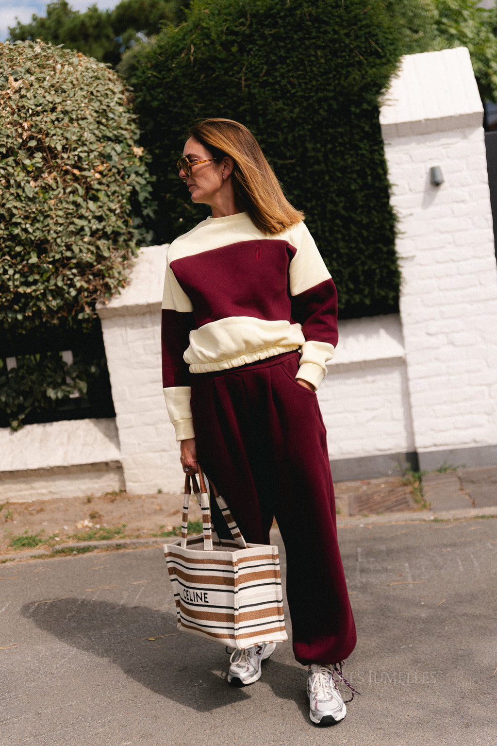 Les Jumelles sweatpants burgundy