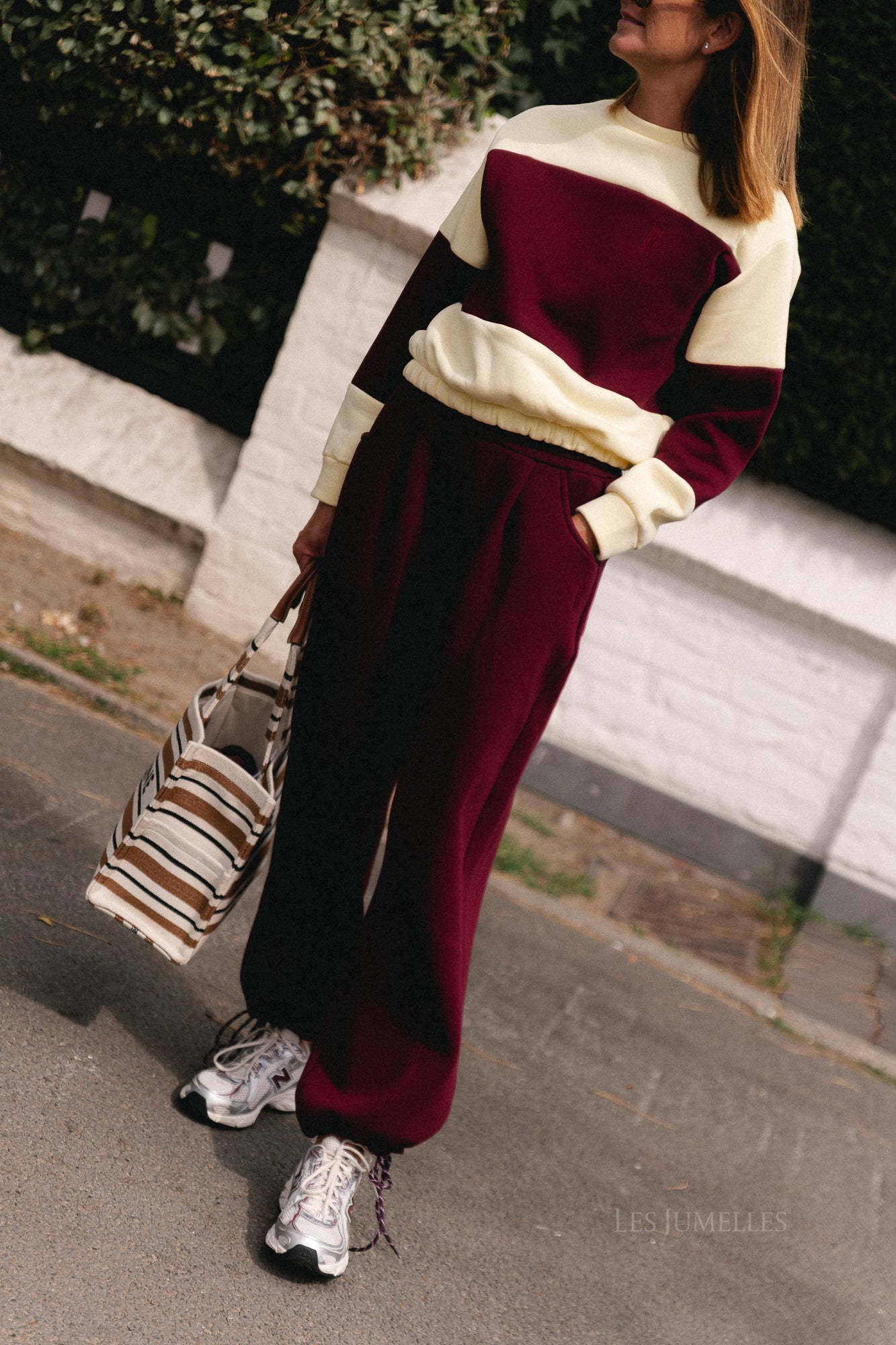 Les Jumelles sweatpants burgundy