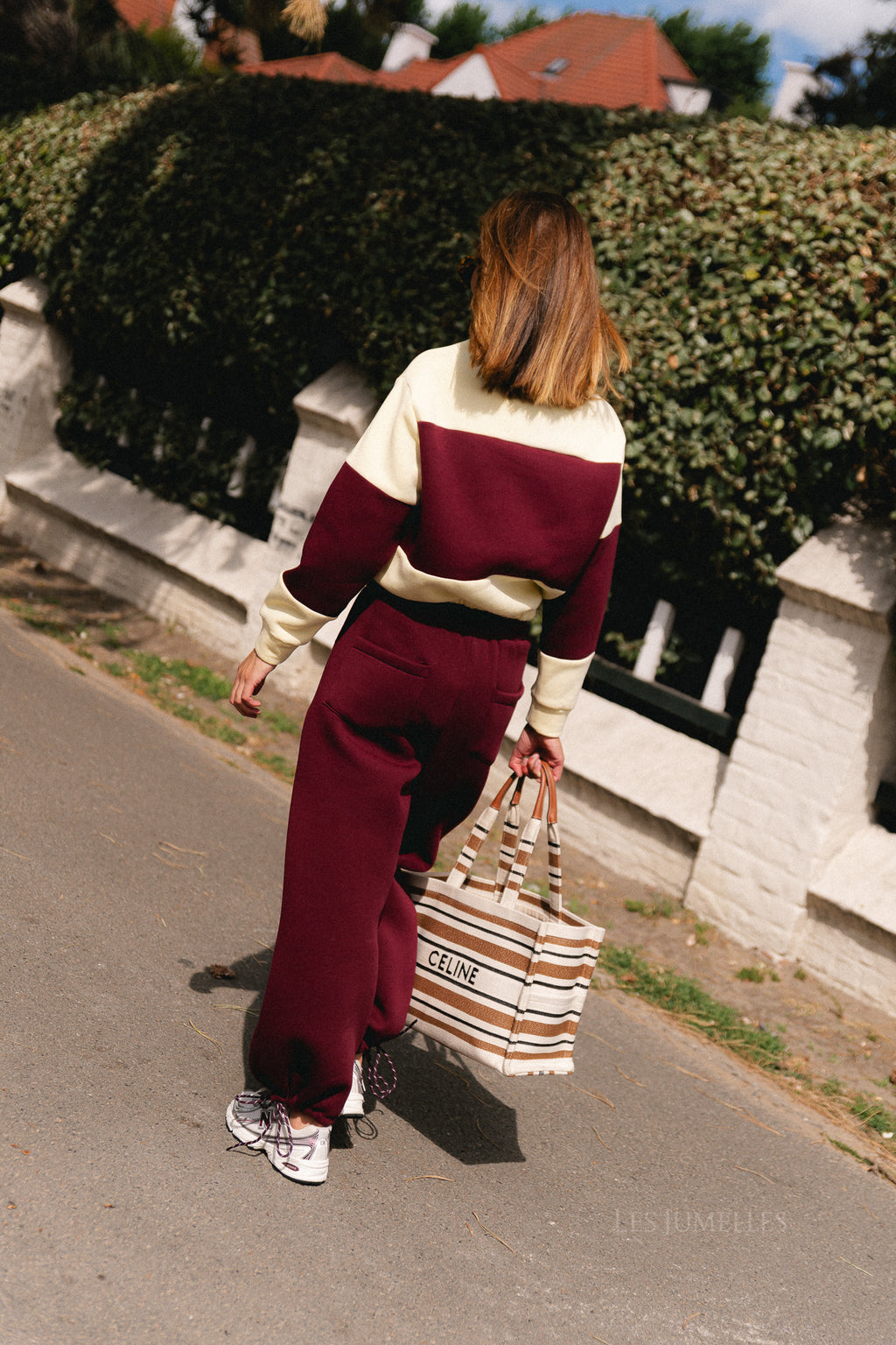Les Jumelles sweatpants burgundy