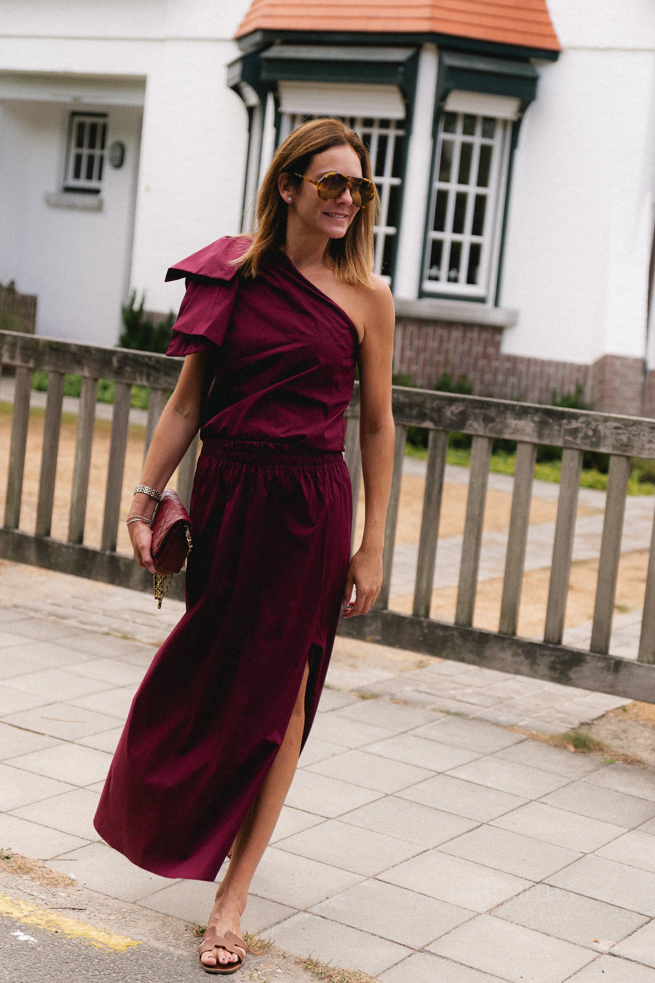 Emmilou maxi skirt burgundy