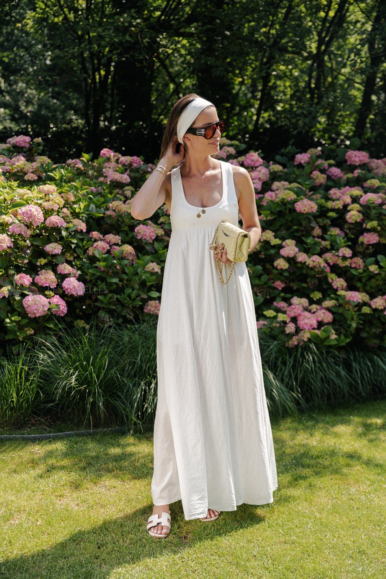 Robe longue Evita blanc