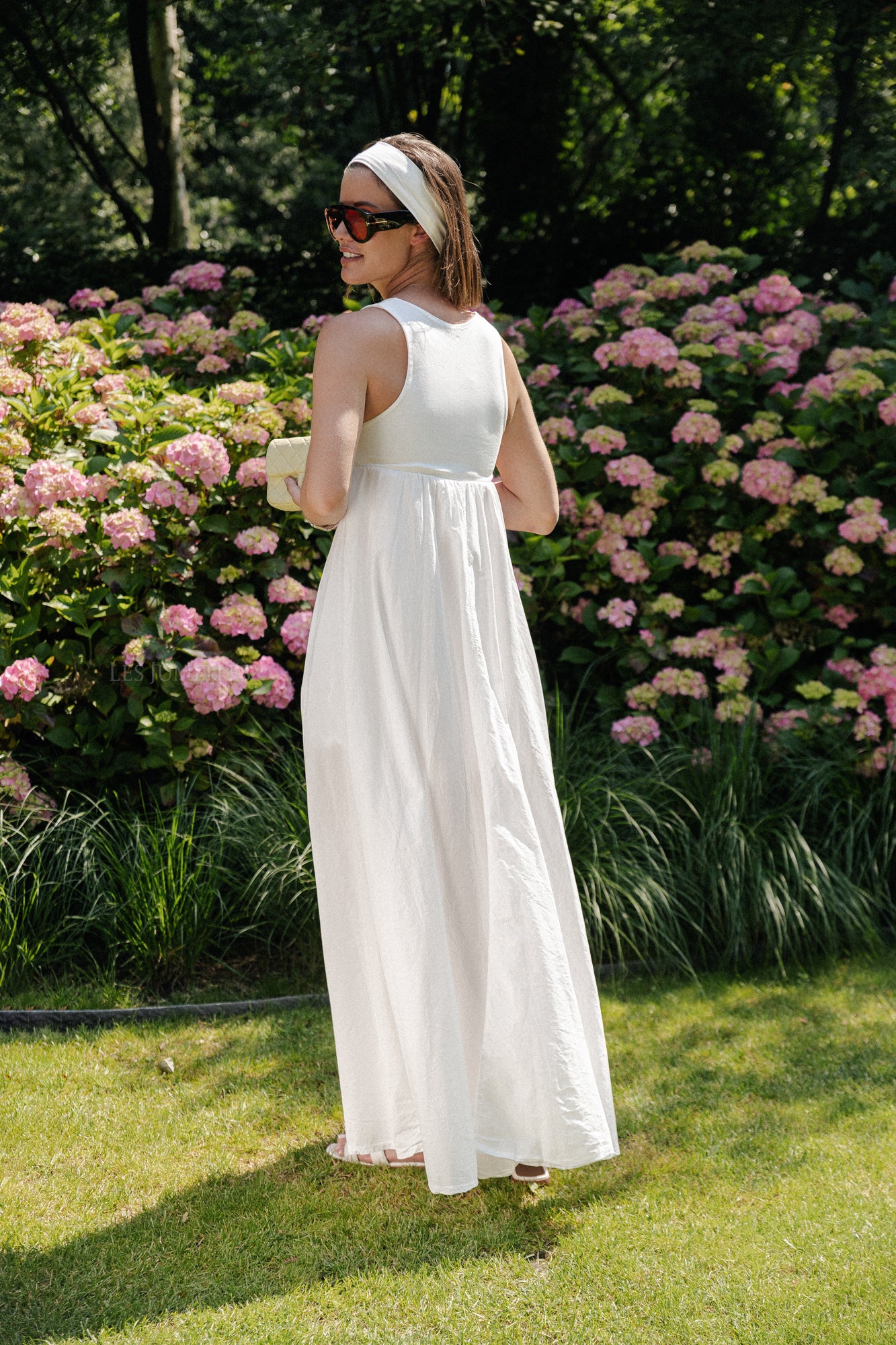 Robe longue Evita blanc