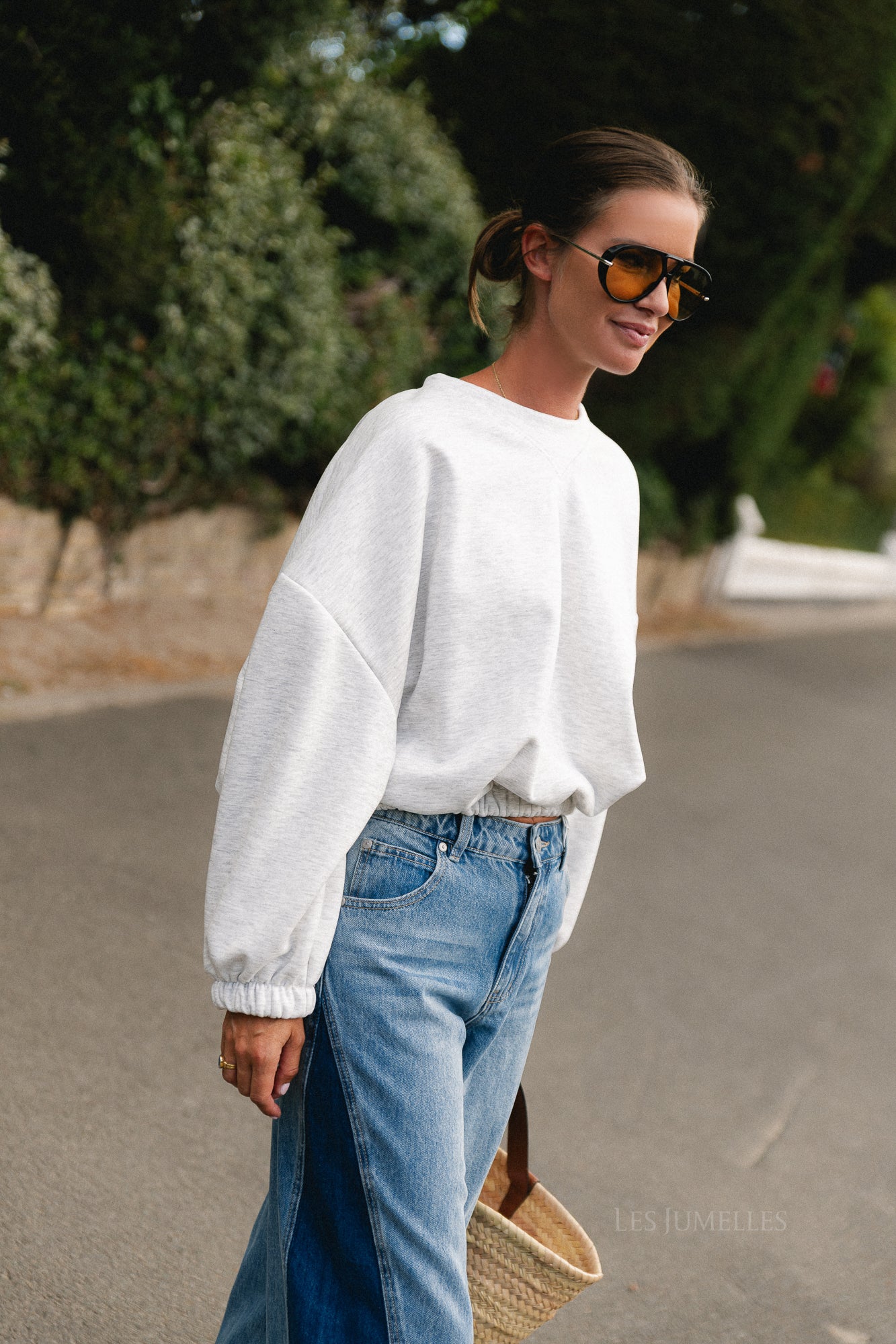 Stevie sweater light grey melange