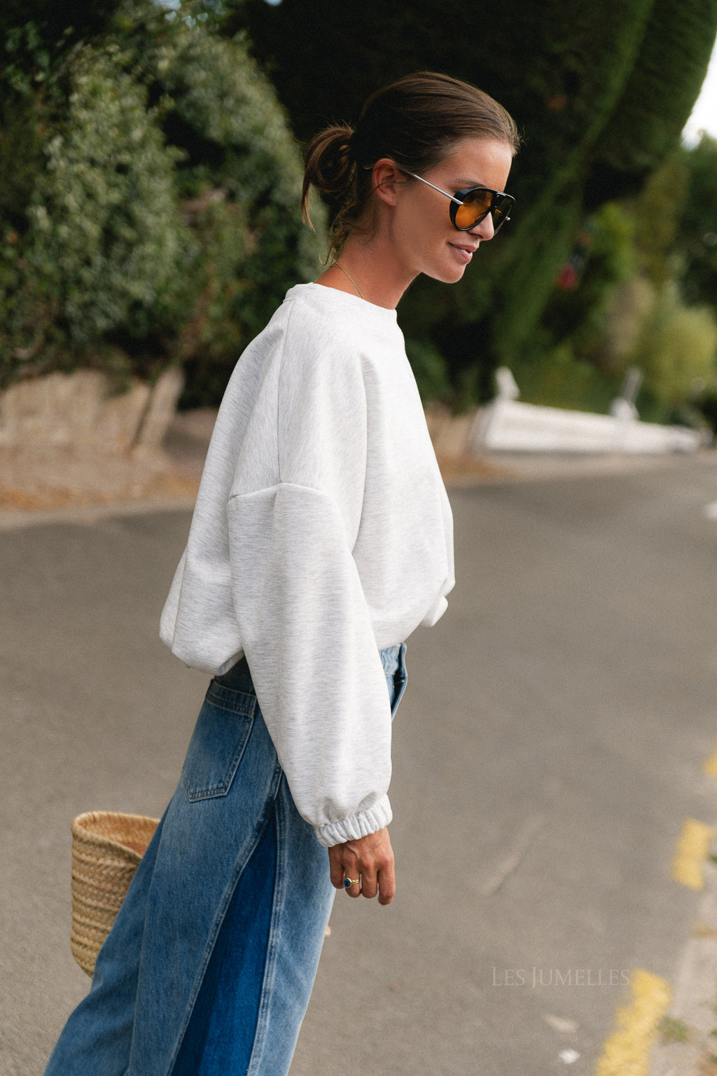 Stevie sweater light grey melange