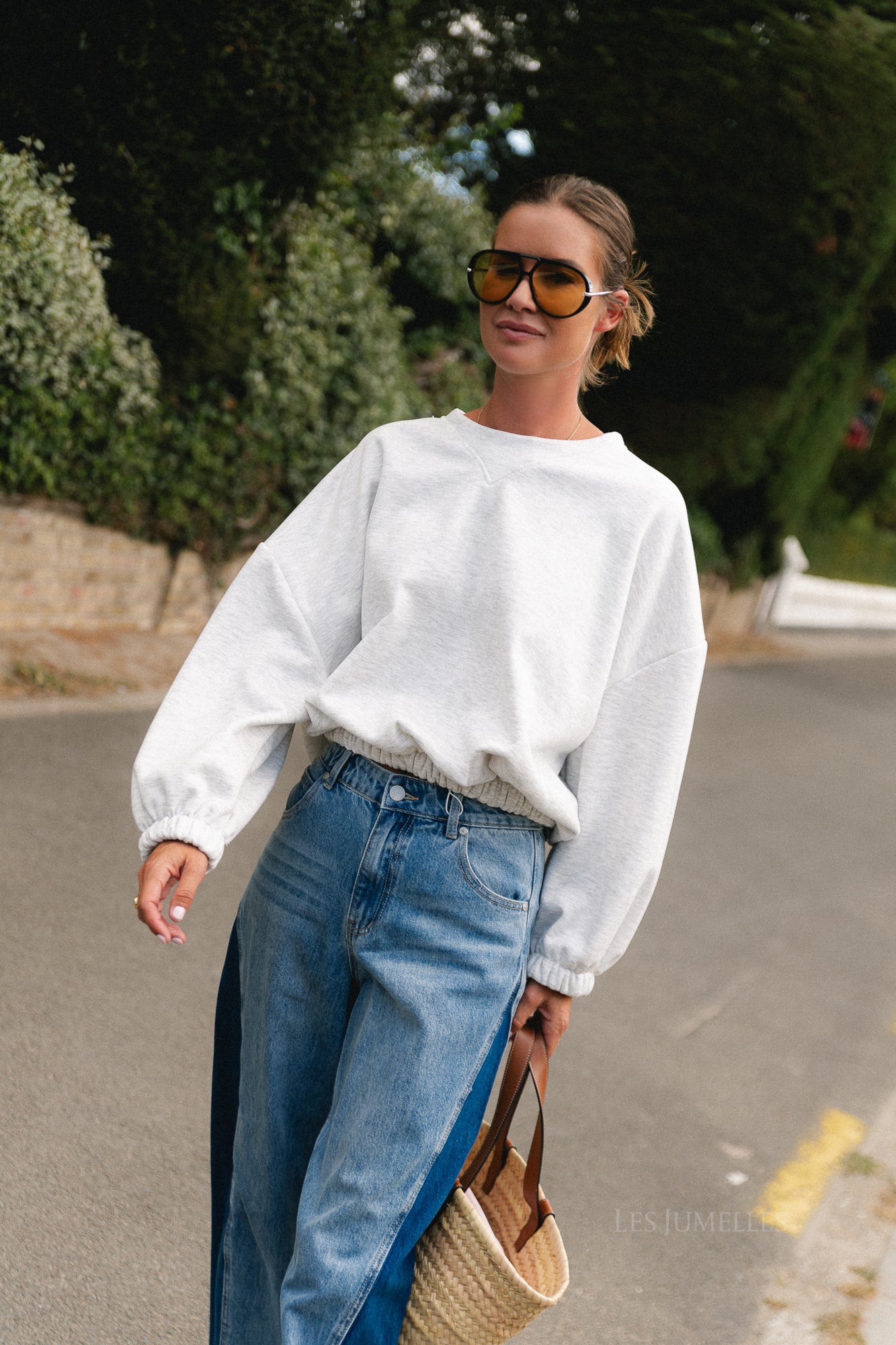 Stevie sweater light grey melange