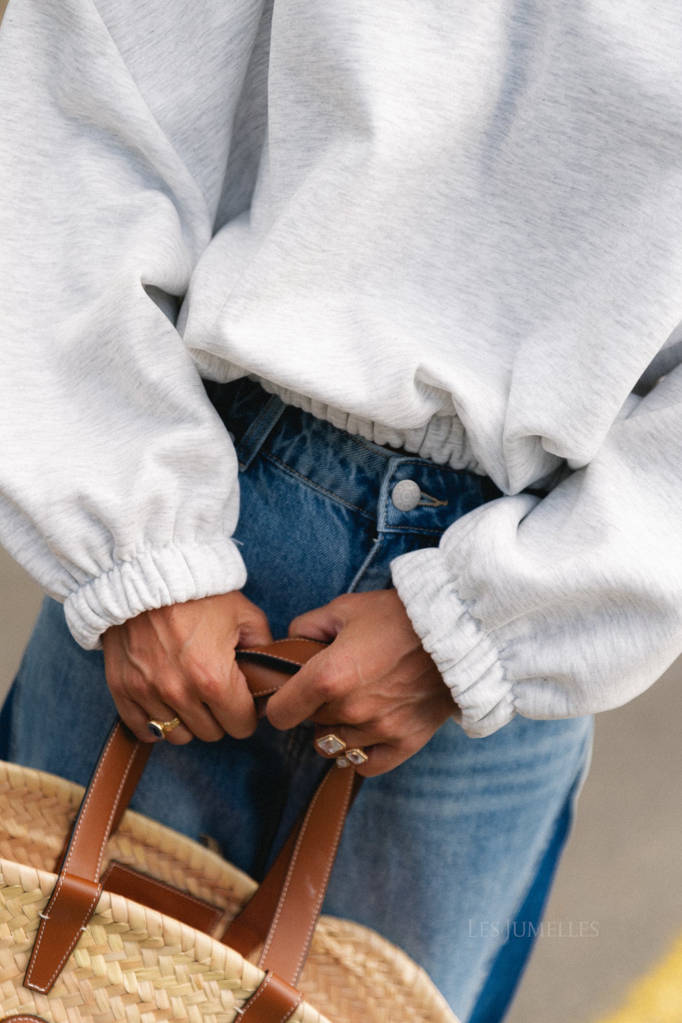 Stevie sweater light grey melange