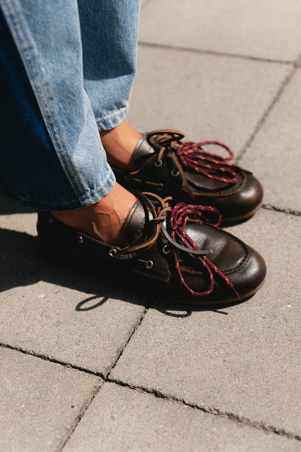 PAMarin lace loafers dark brown vintage