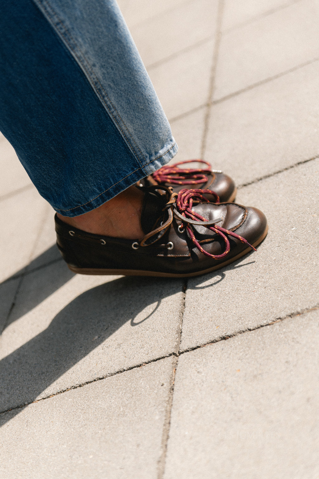 PAMarin lace loafers dark brown vintage