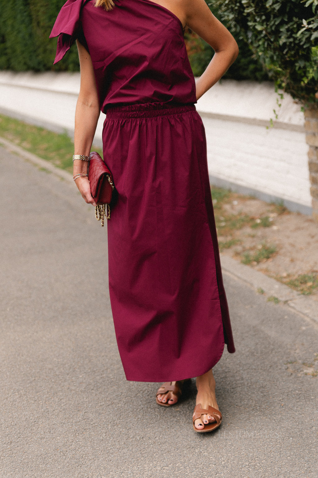 Emmilou maxi skirt burgundy