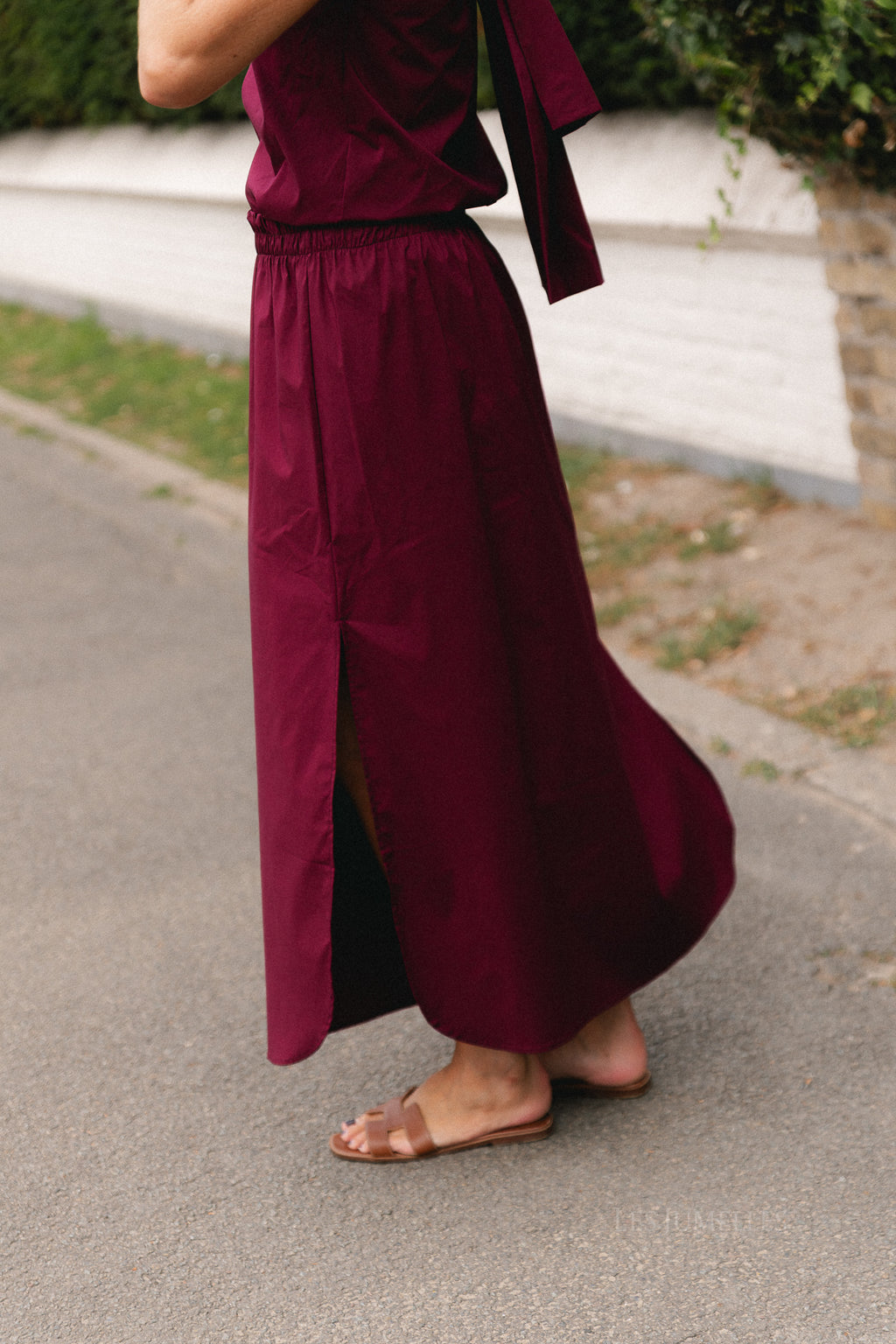 Emmilou maxi skirt burgundy