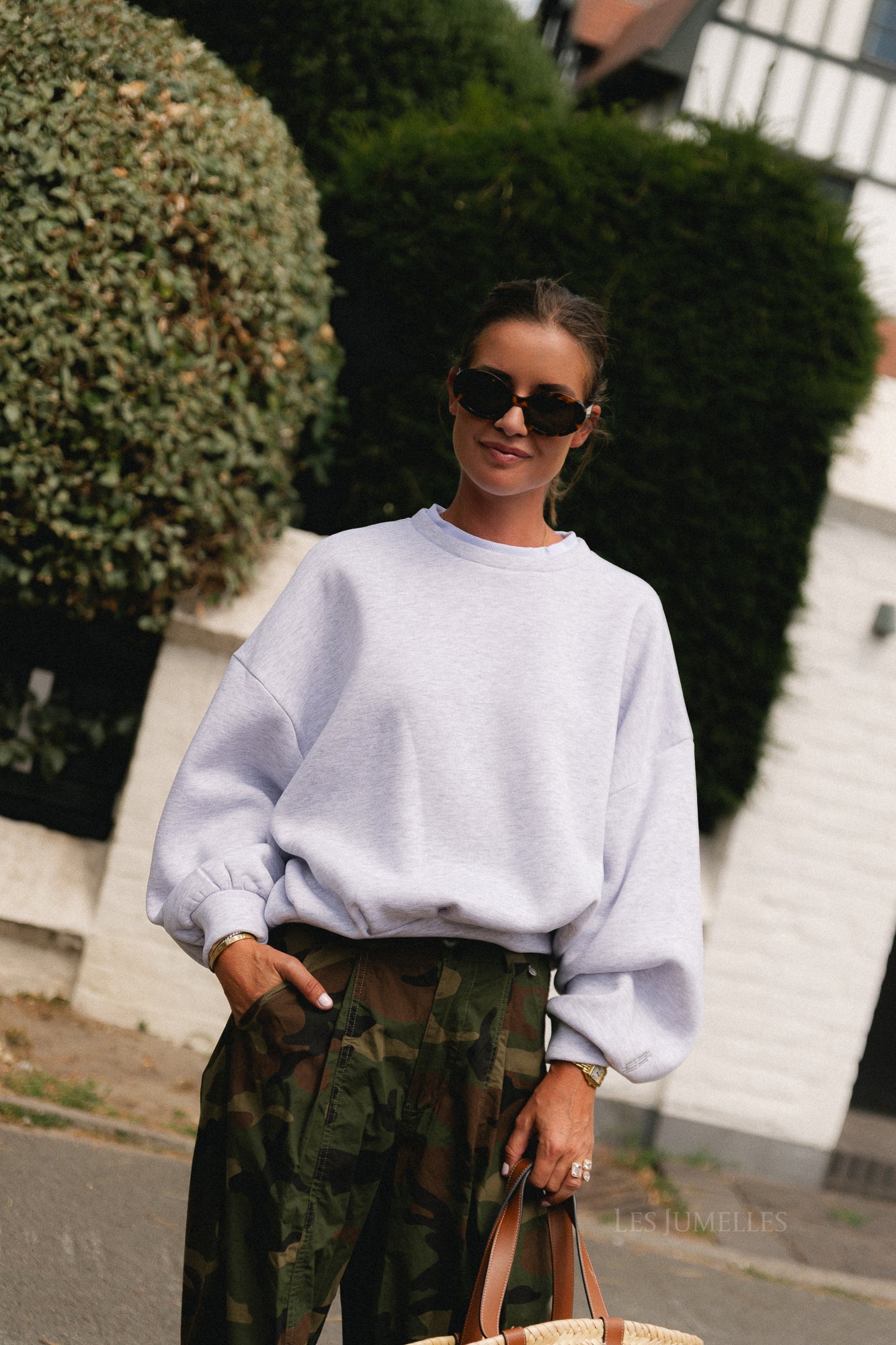 Anna sweater light grey melange