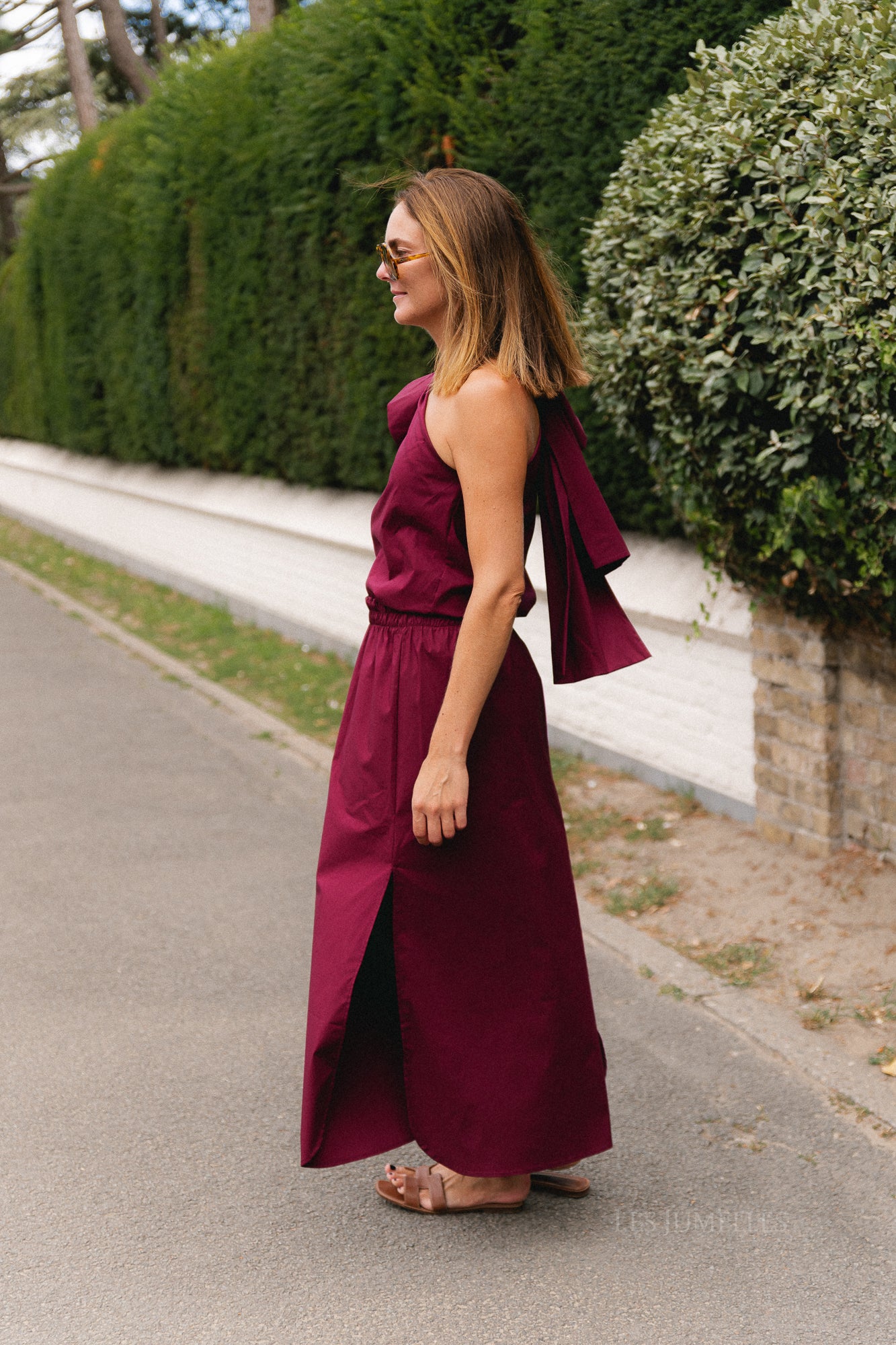 Emmilou maxi skirt burgundy