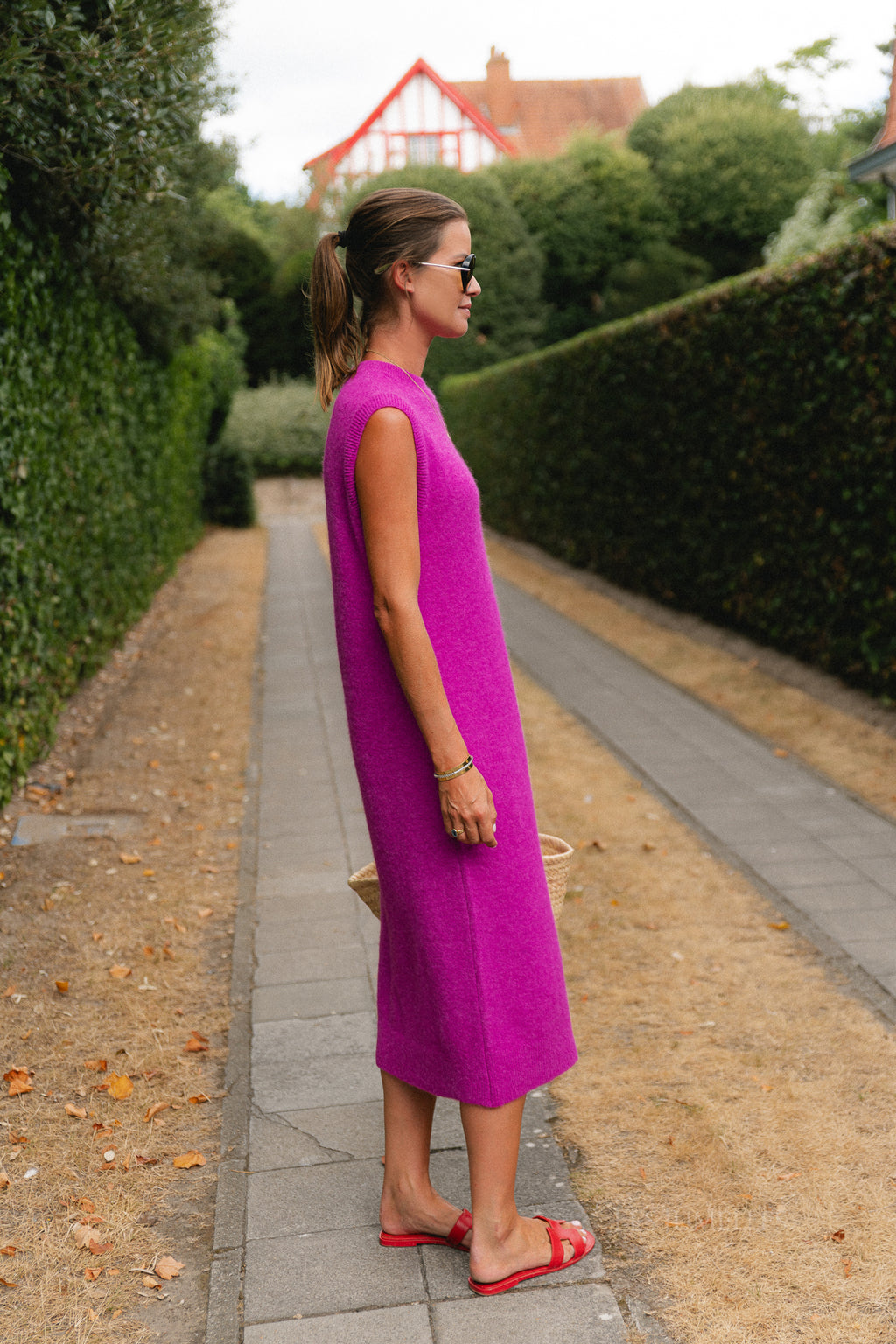 Reza sleeveless dress purple