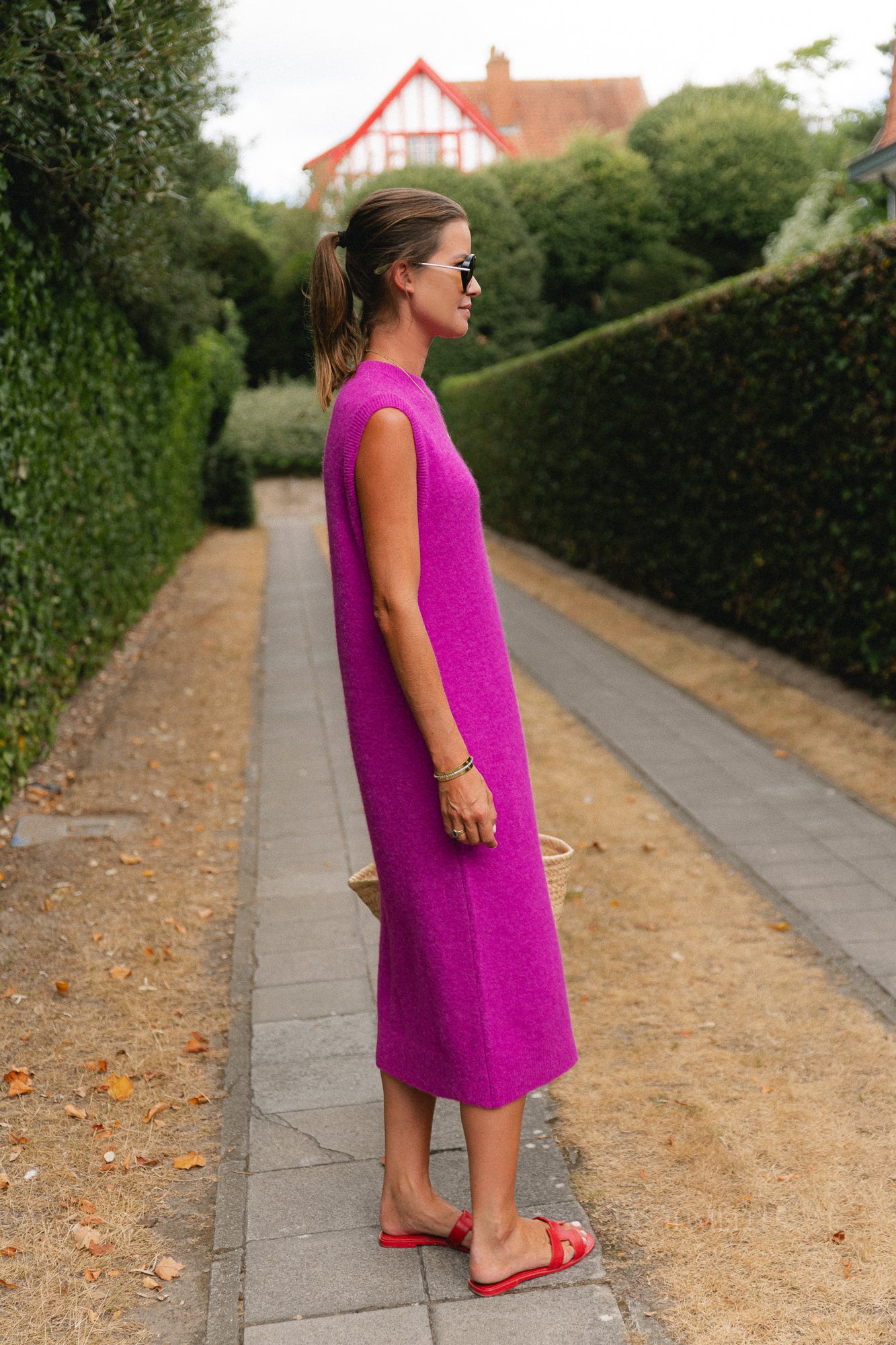 Reza sleeveless dress purple