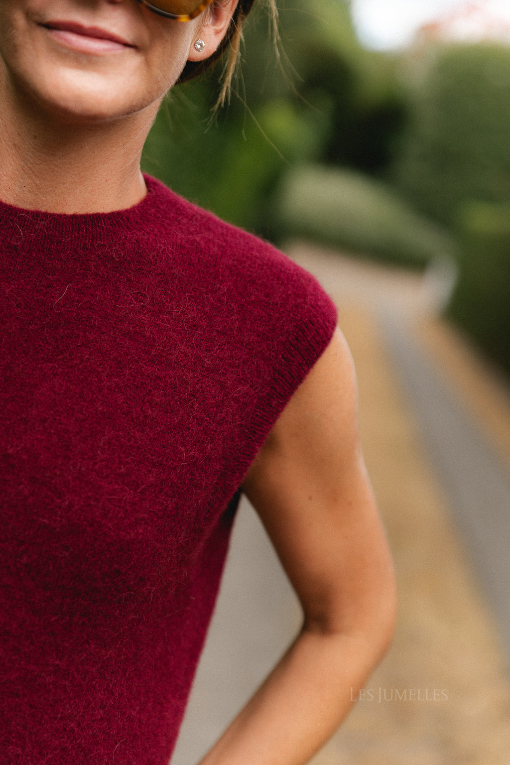 Reza sleeveless dress rumba red