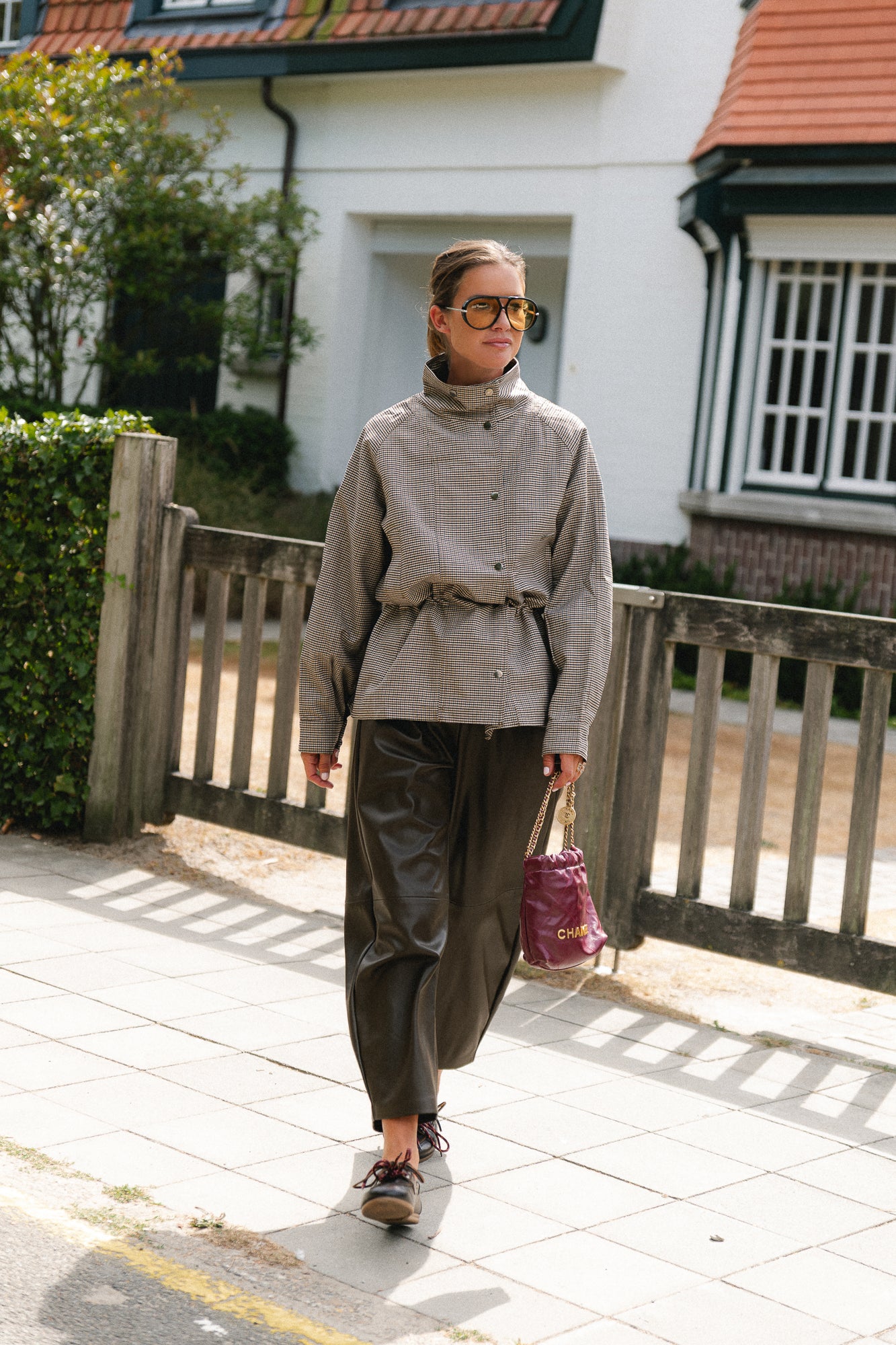 Laurence LS mini check jacket