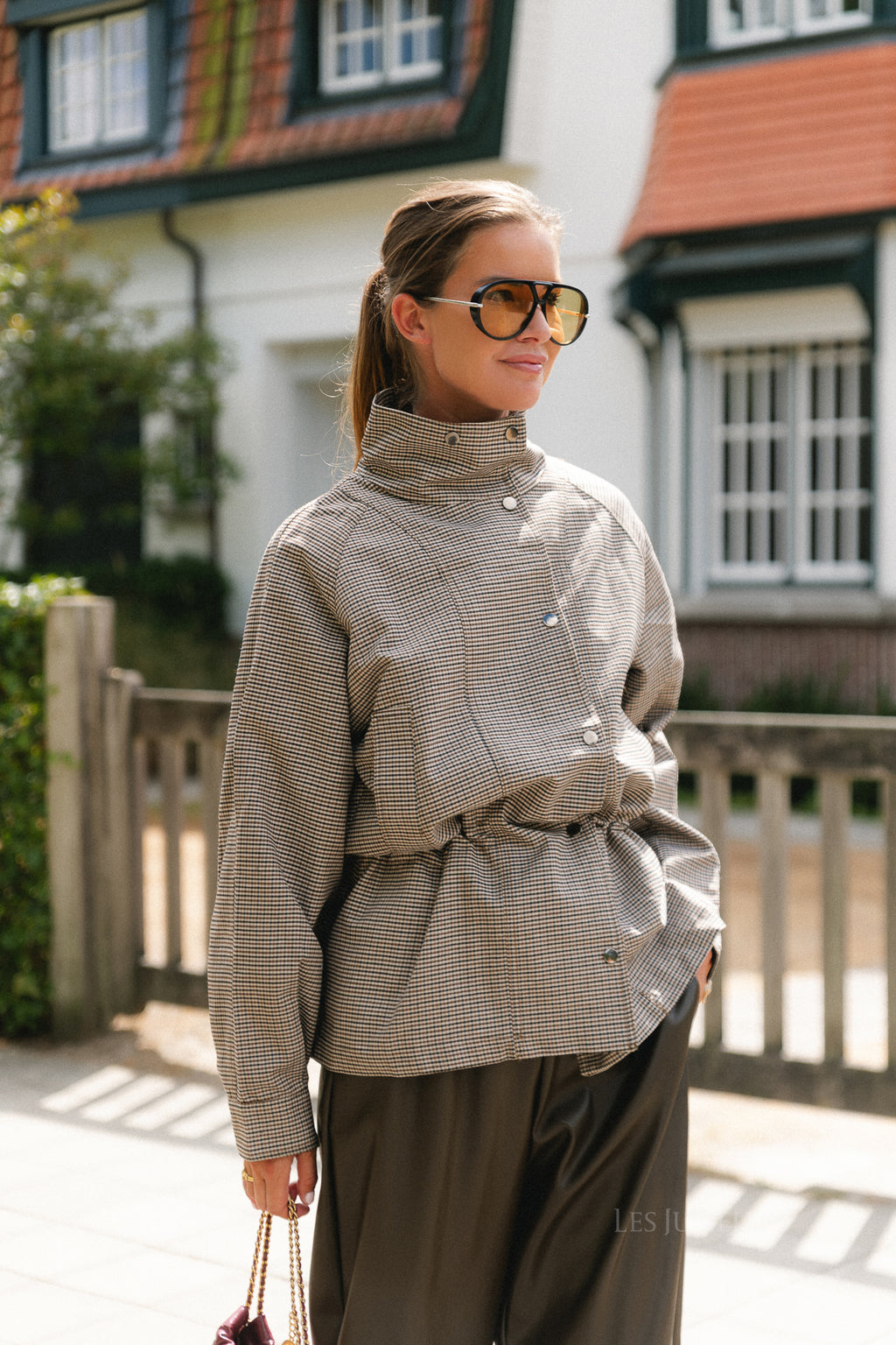 Laurence LS mini check jacket