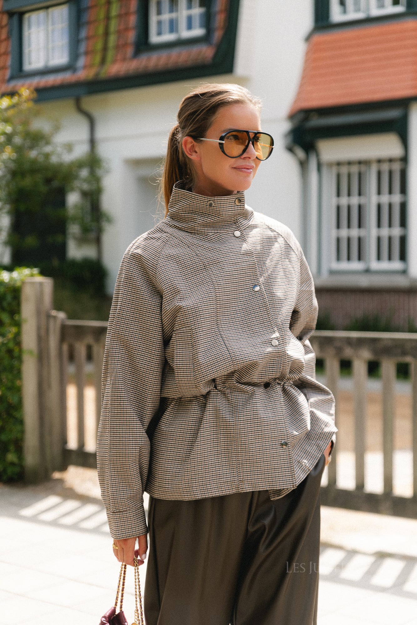 Laurence LS mini check jacket