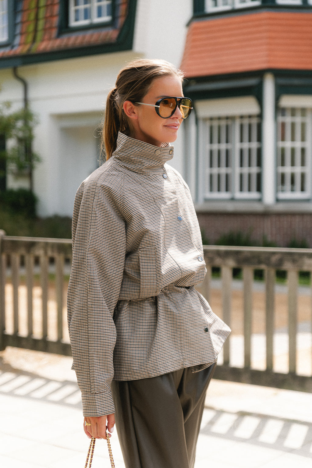 Laurence LS mini check jacket