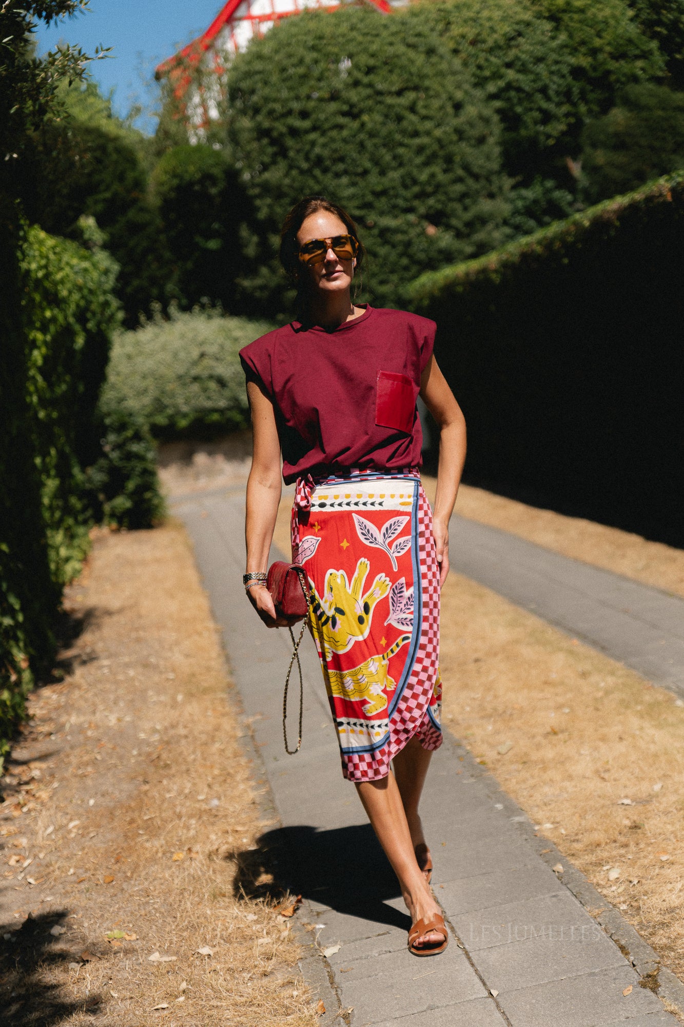 Lisa wrap skirt - animal print