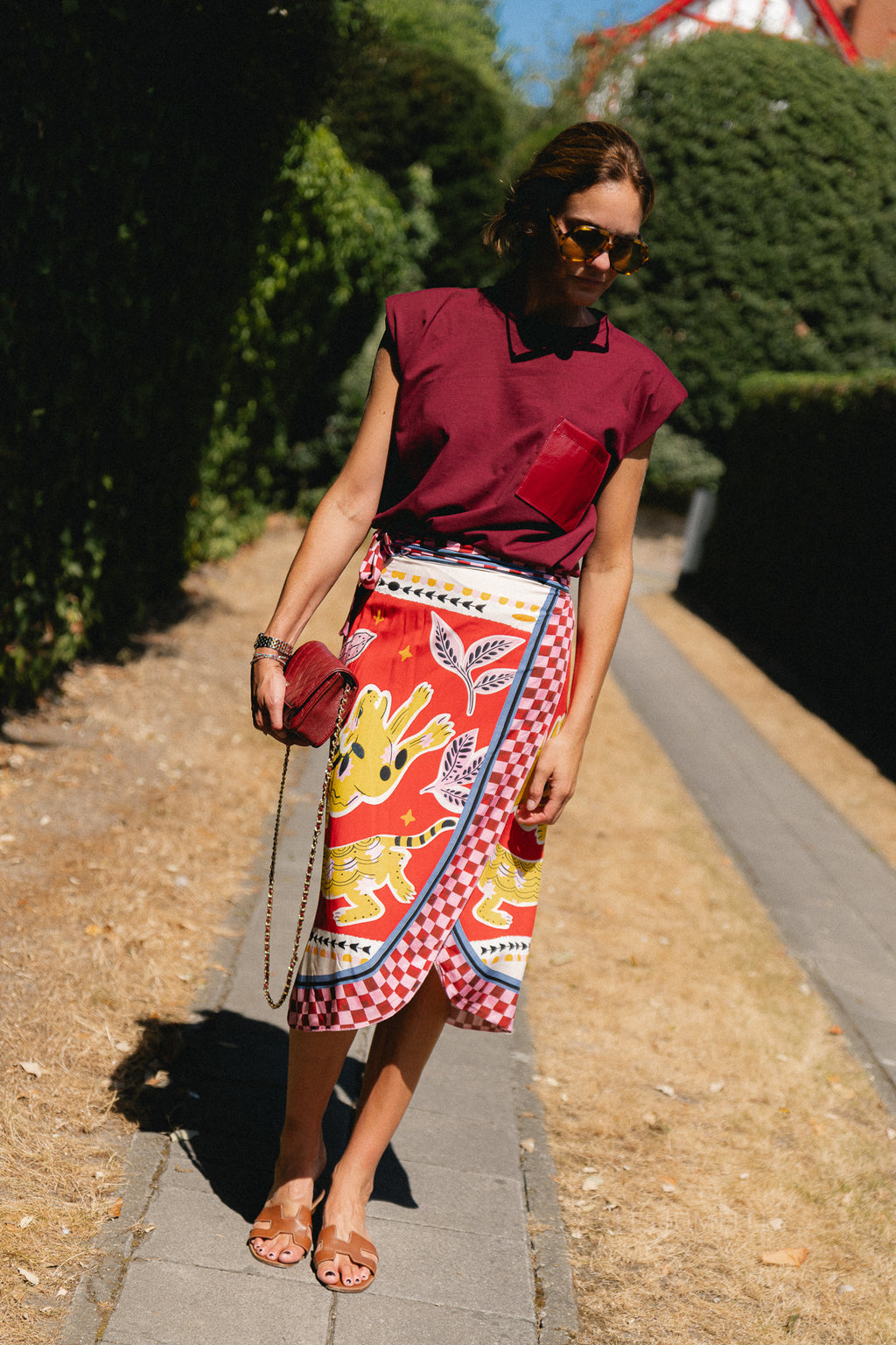 Lisa wrap skirt - animal print