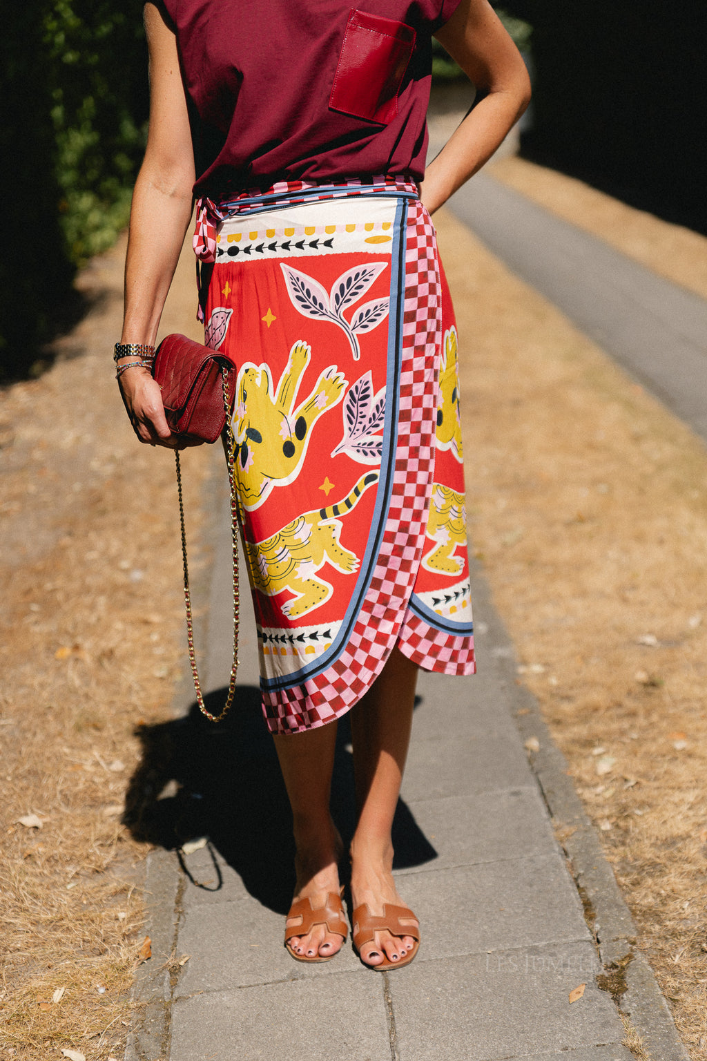 Lisa wrap skirt - animal print