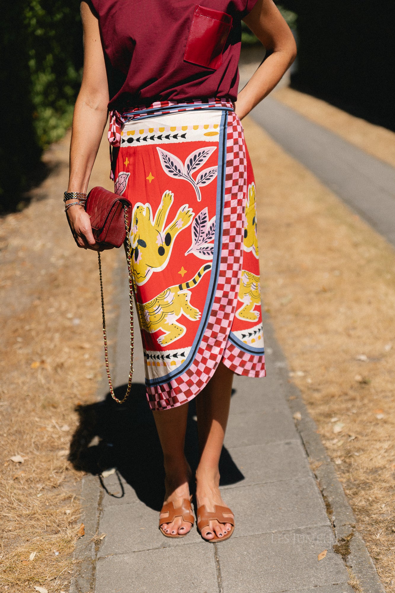 Lisa wrap skirt - animal print