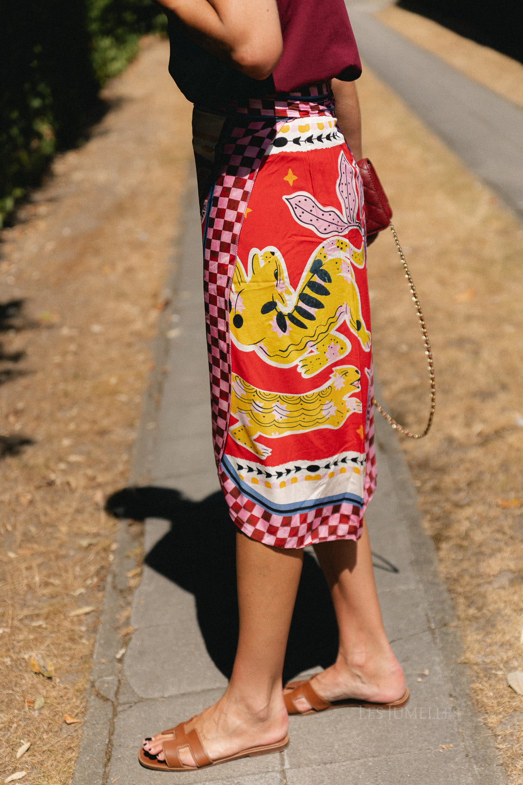 Lisa wrap skirt - animal print