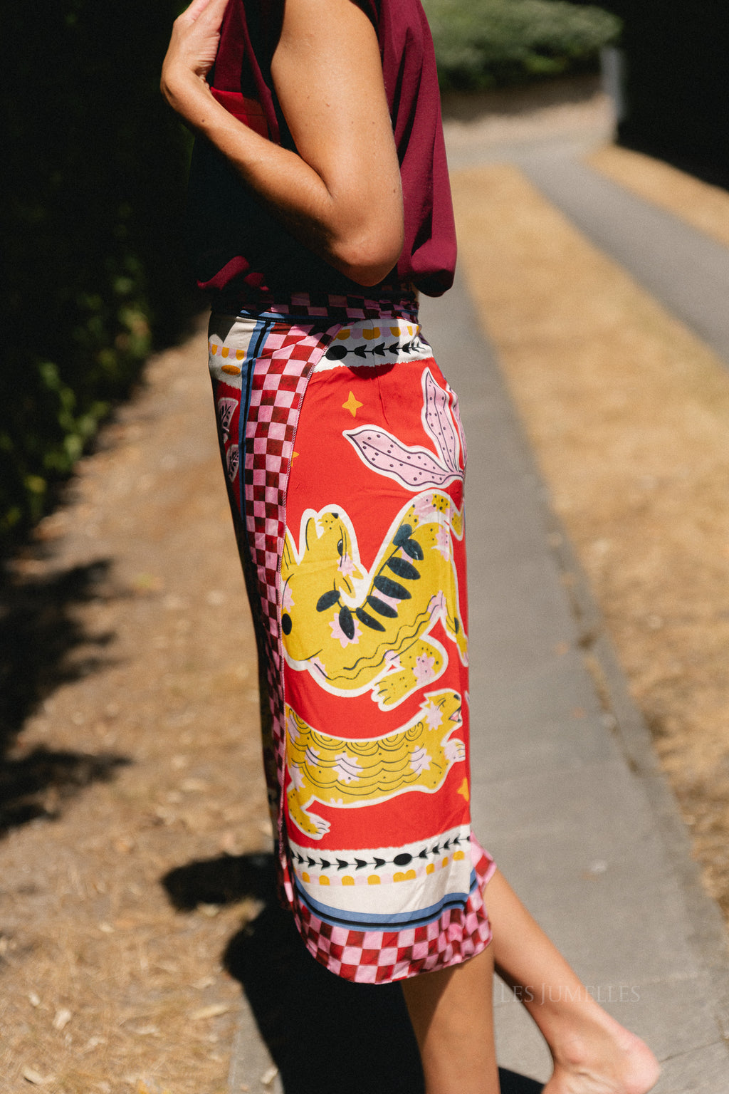 Lisa wrap skirt - animal print