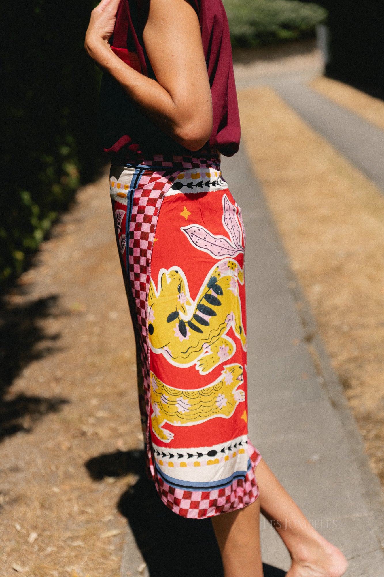 Lisa wrap skirt - animal print