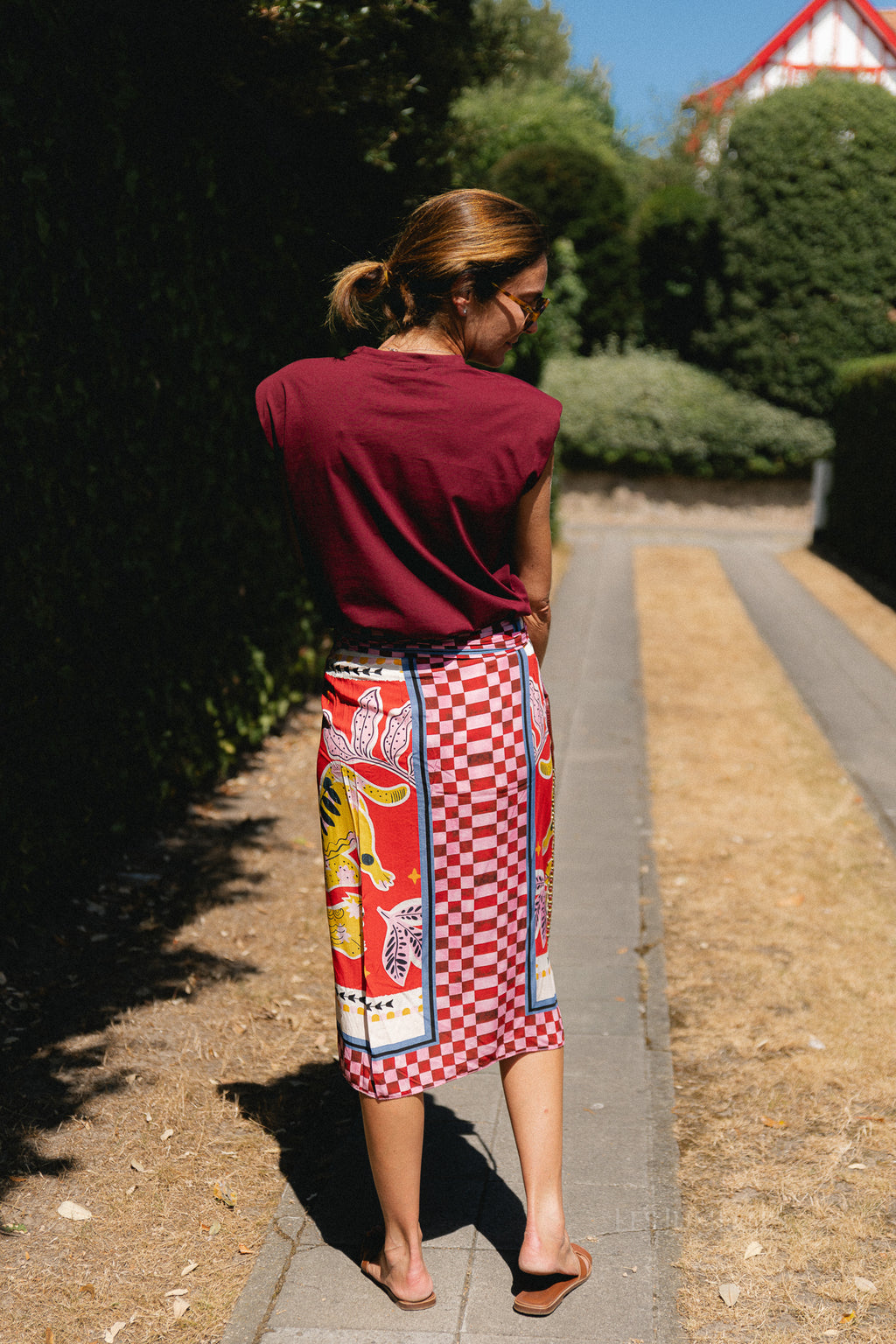 Lisa wrap skirt - animal print