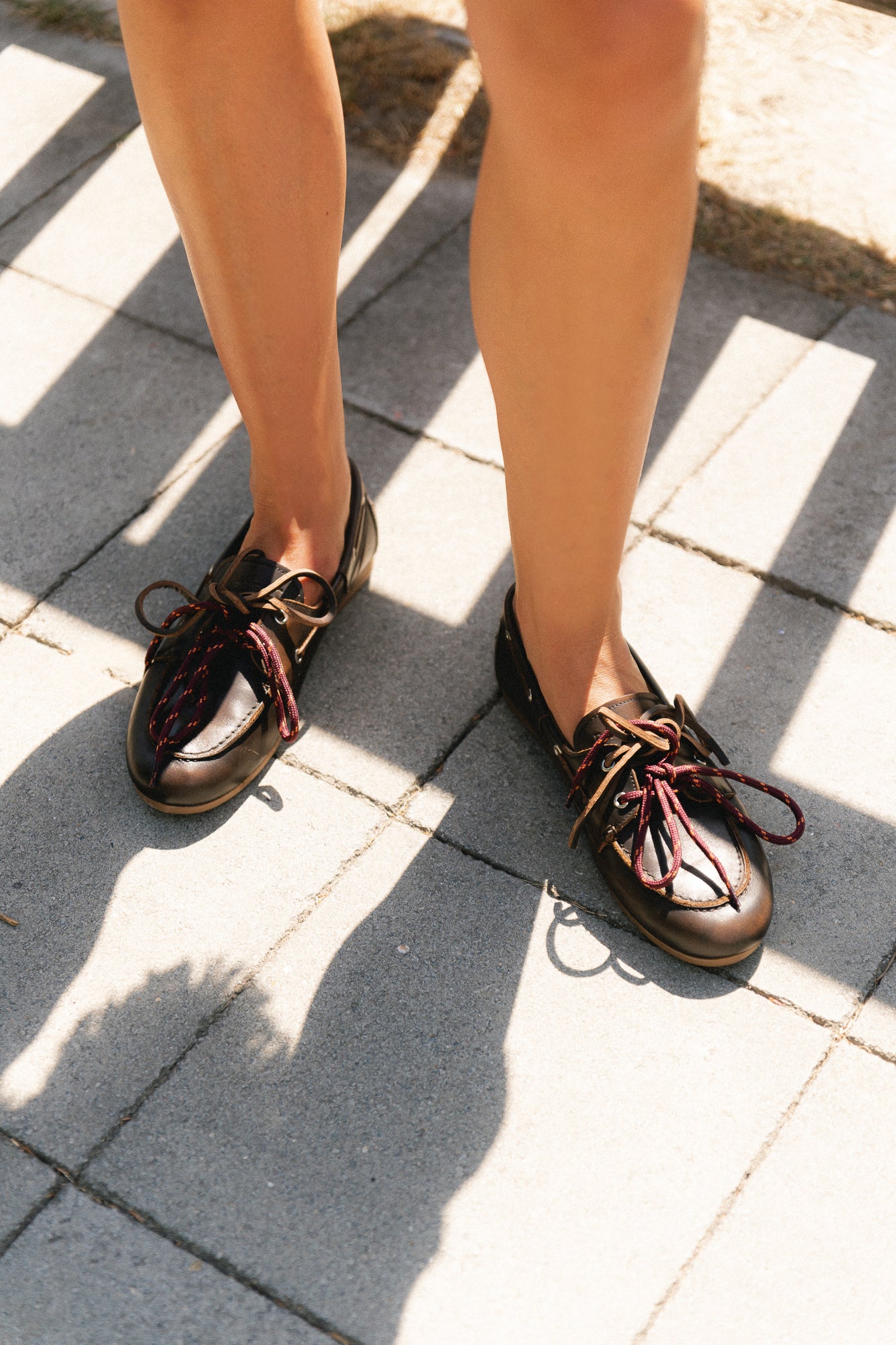 PAMarin lace loafers dark brown vintage