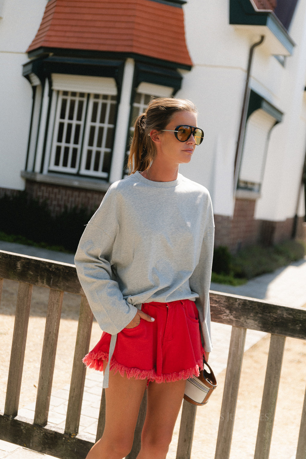 Ilse longsleeve grey melange