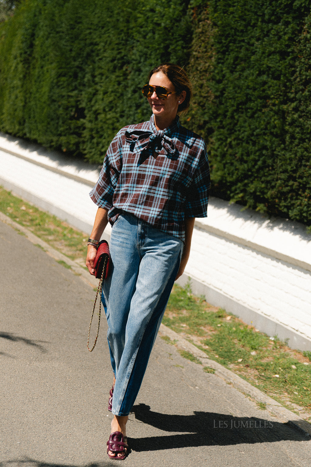 YASKarline 3/4 top port royale/checks