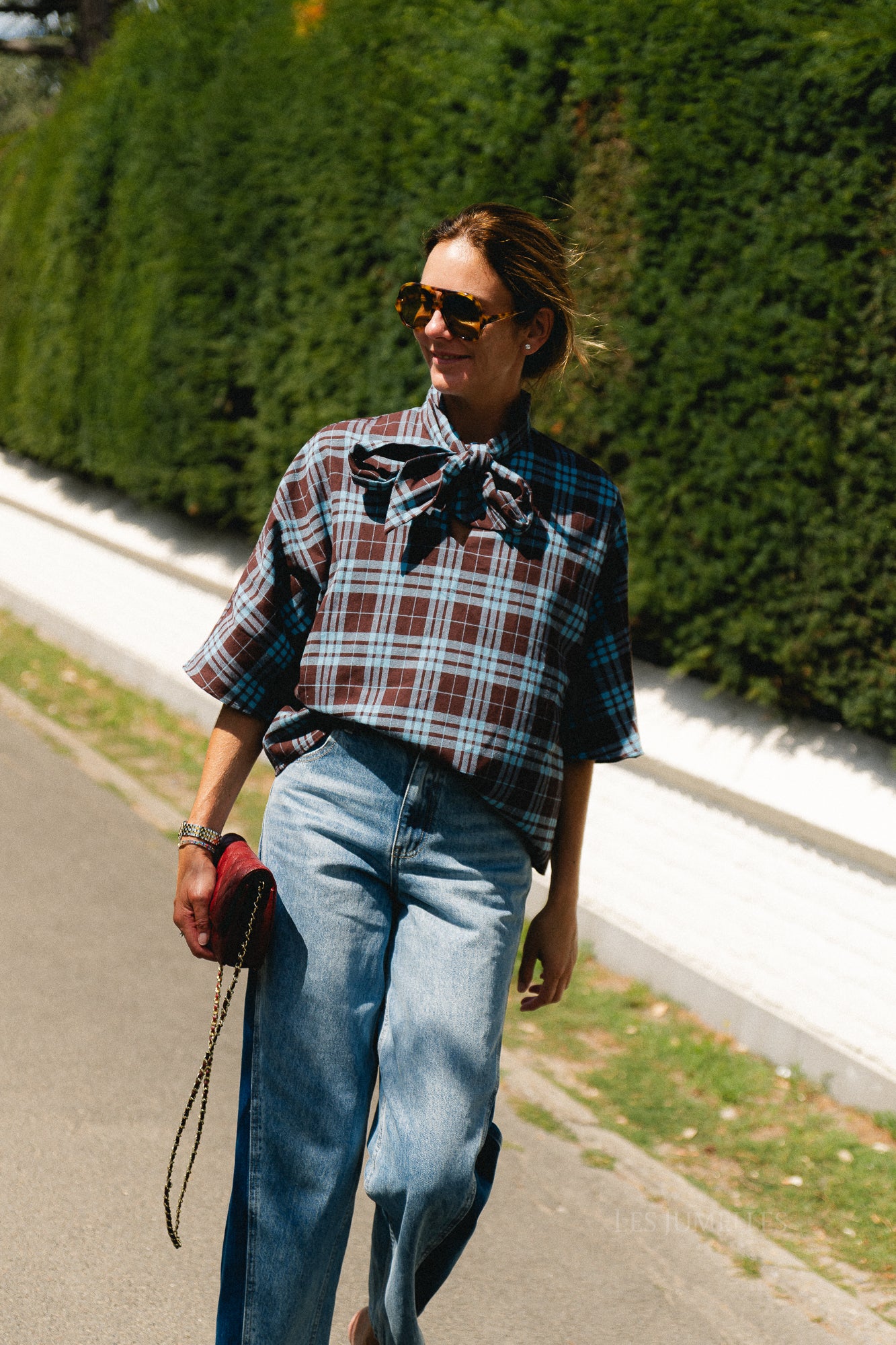 YASKarline 3/4 top port royale/checks