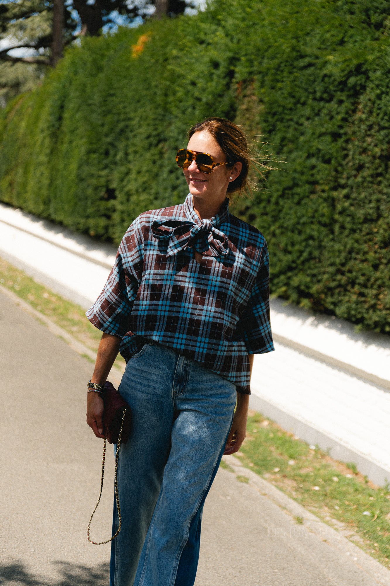 YASKarline 3/4 top port royale/checks