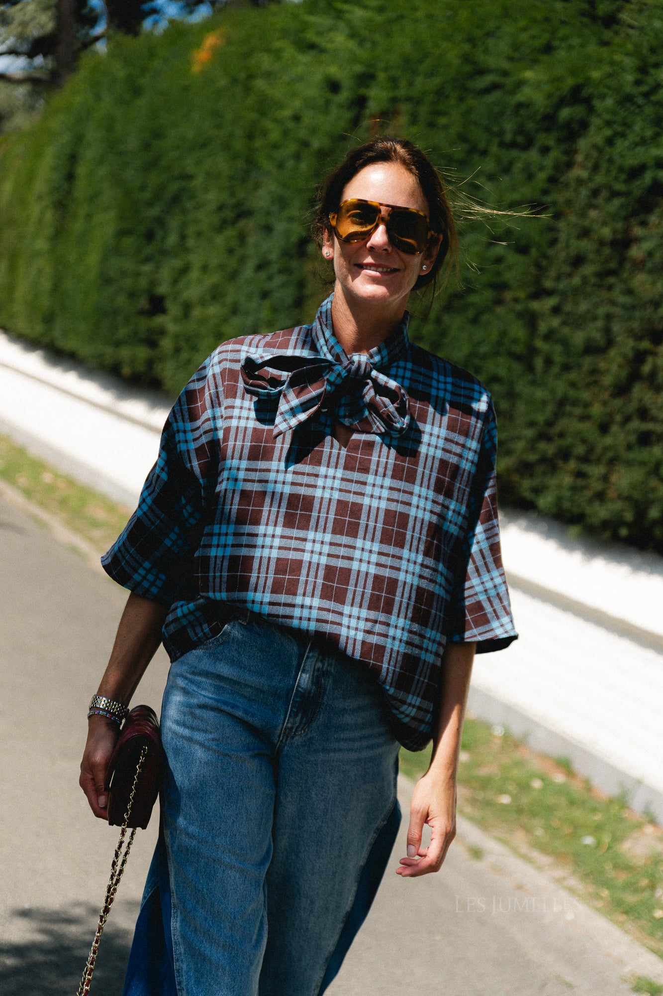 YASKarline 3/4 top port royale/checks