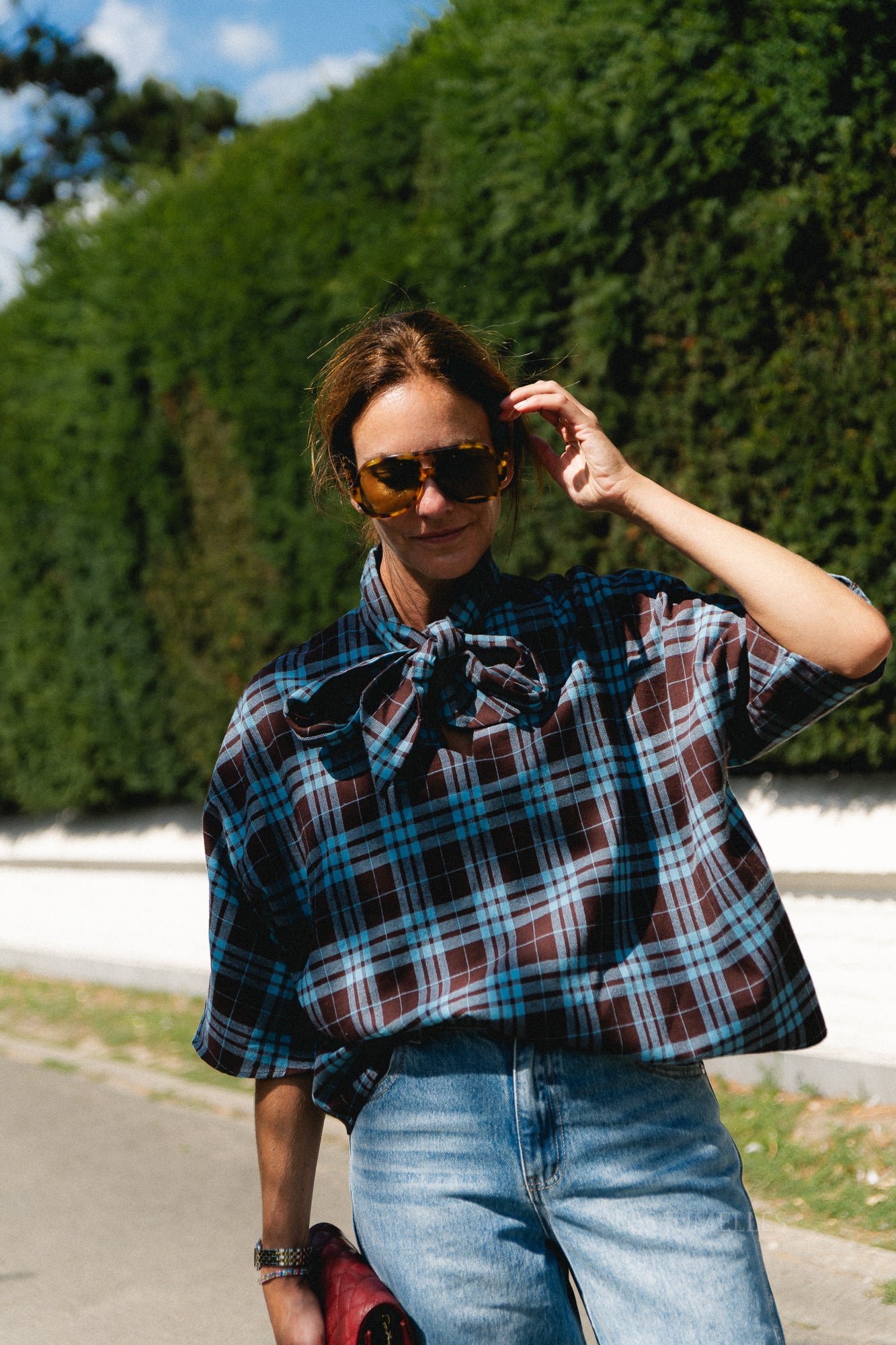 YASKarline 3/4 top port royale/checks