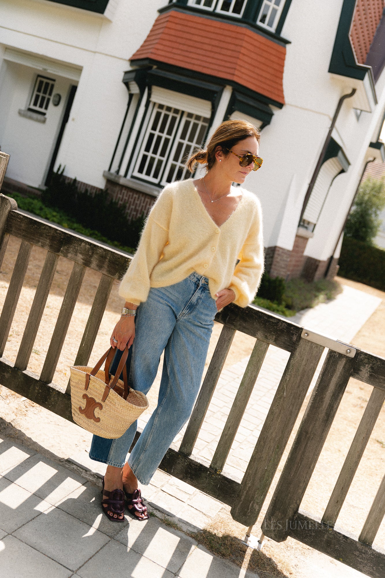 Penelope mohair cardigan butter yellow