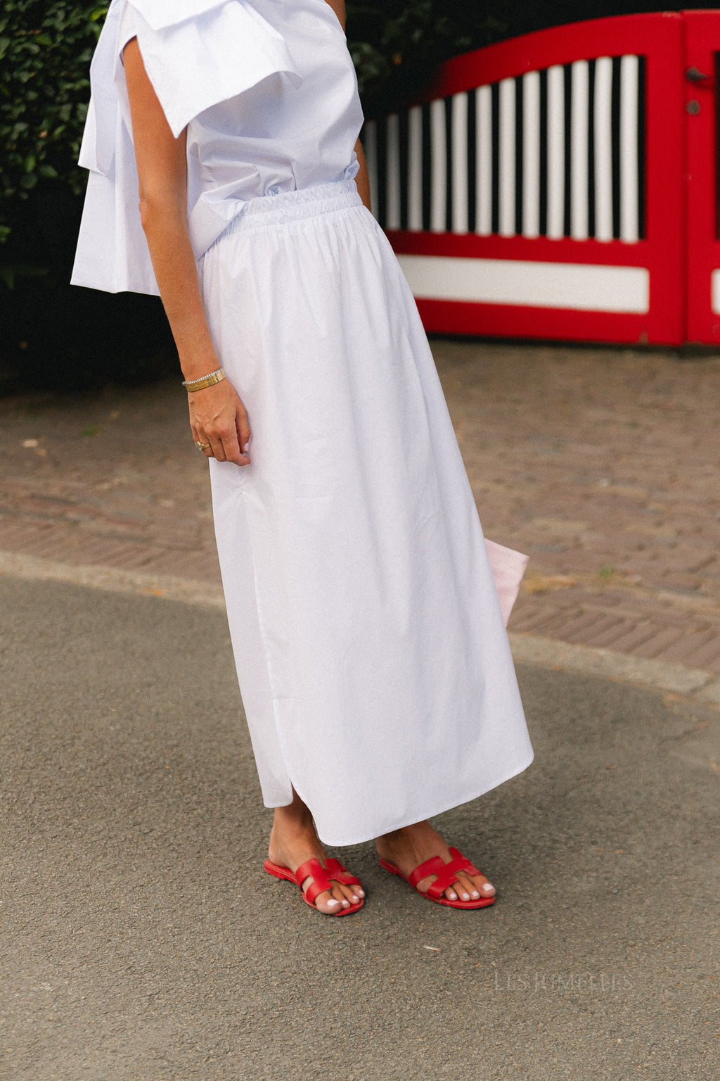 Emmilou maxi skirt white
