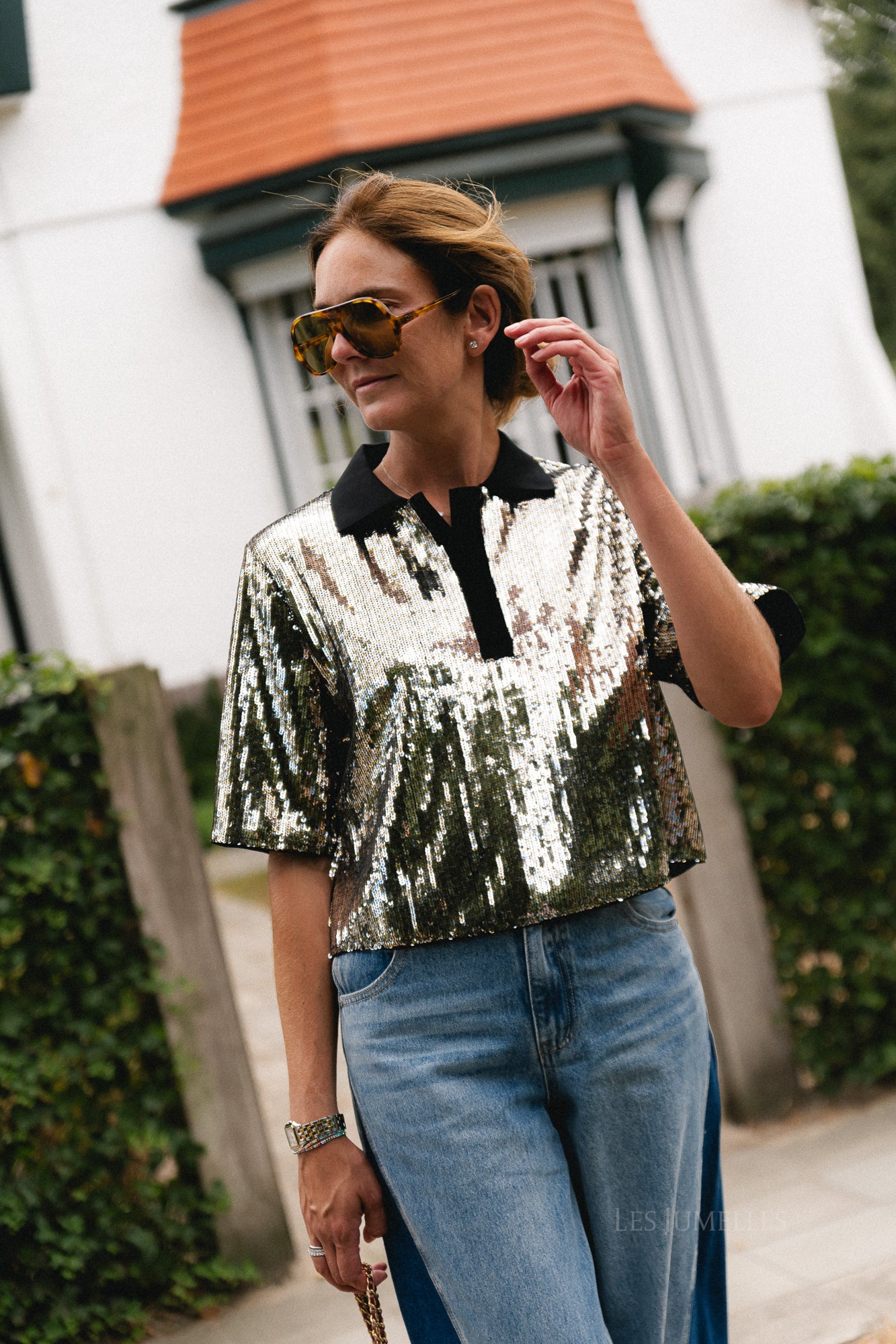Light blouse silver