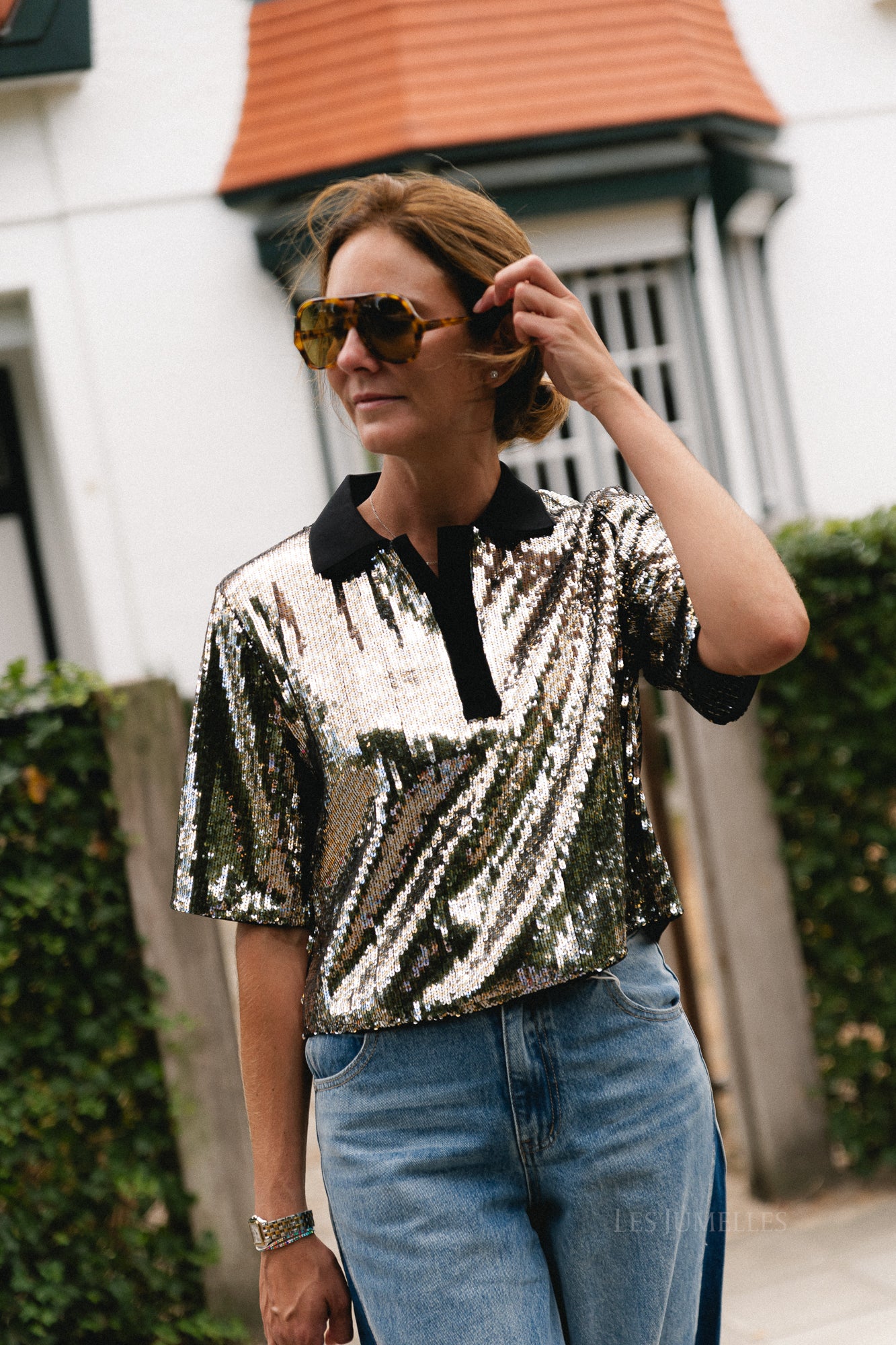 Light blouse silver