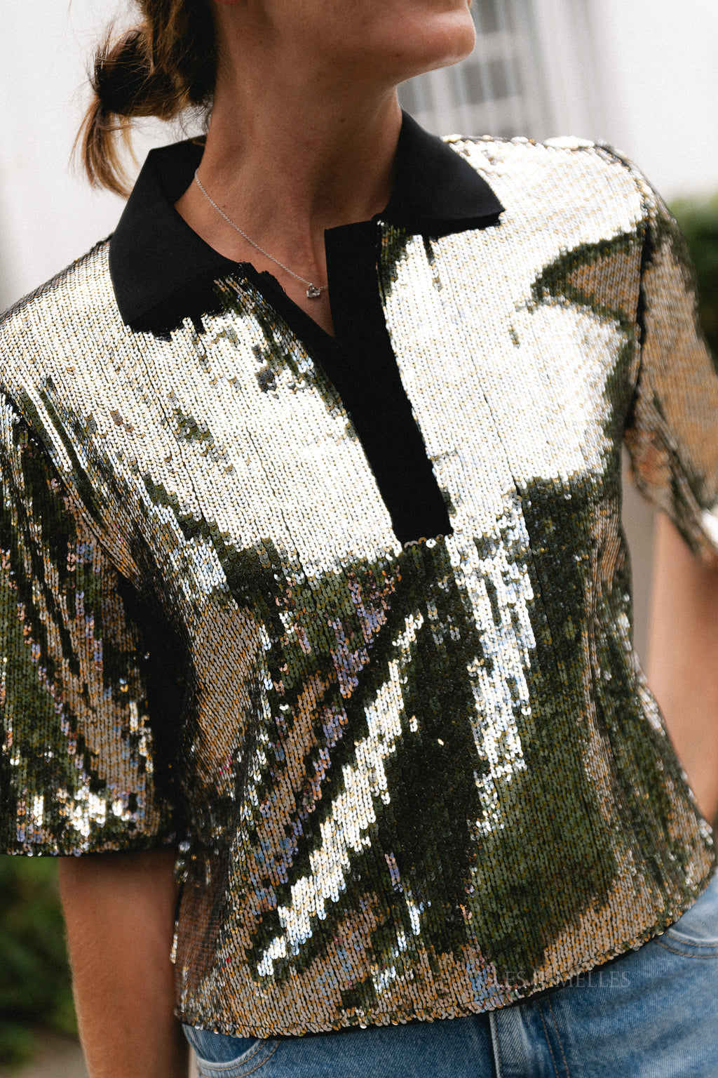 Light blouse silver