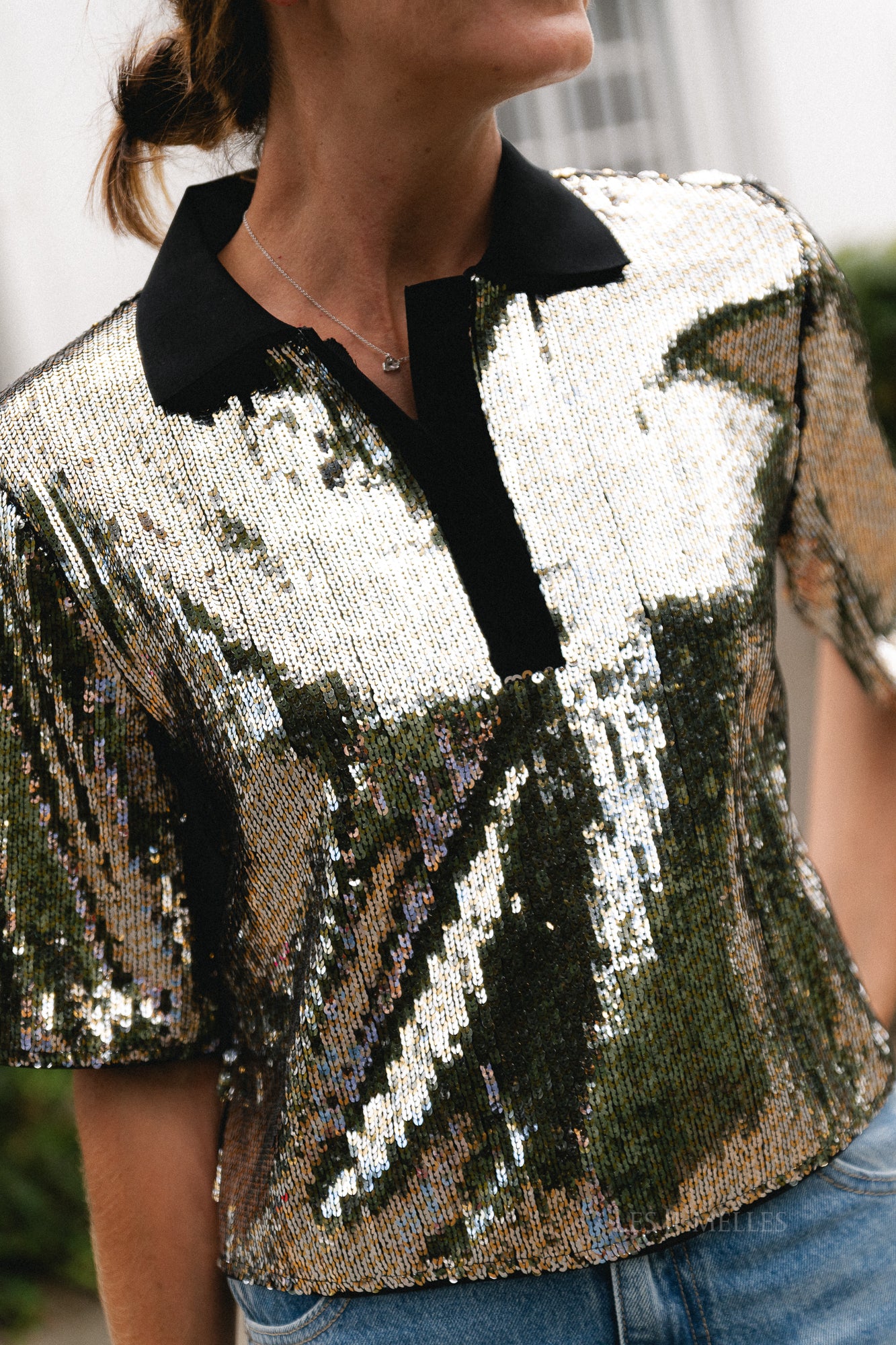 Light blouse silver