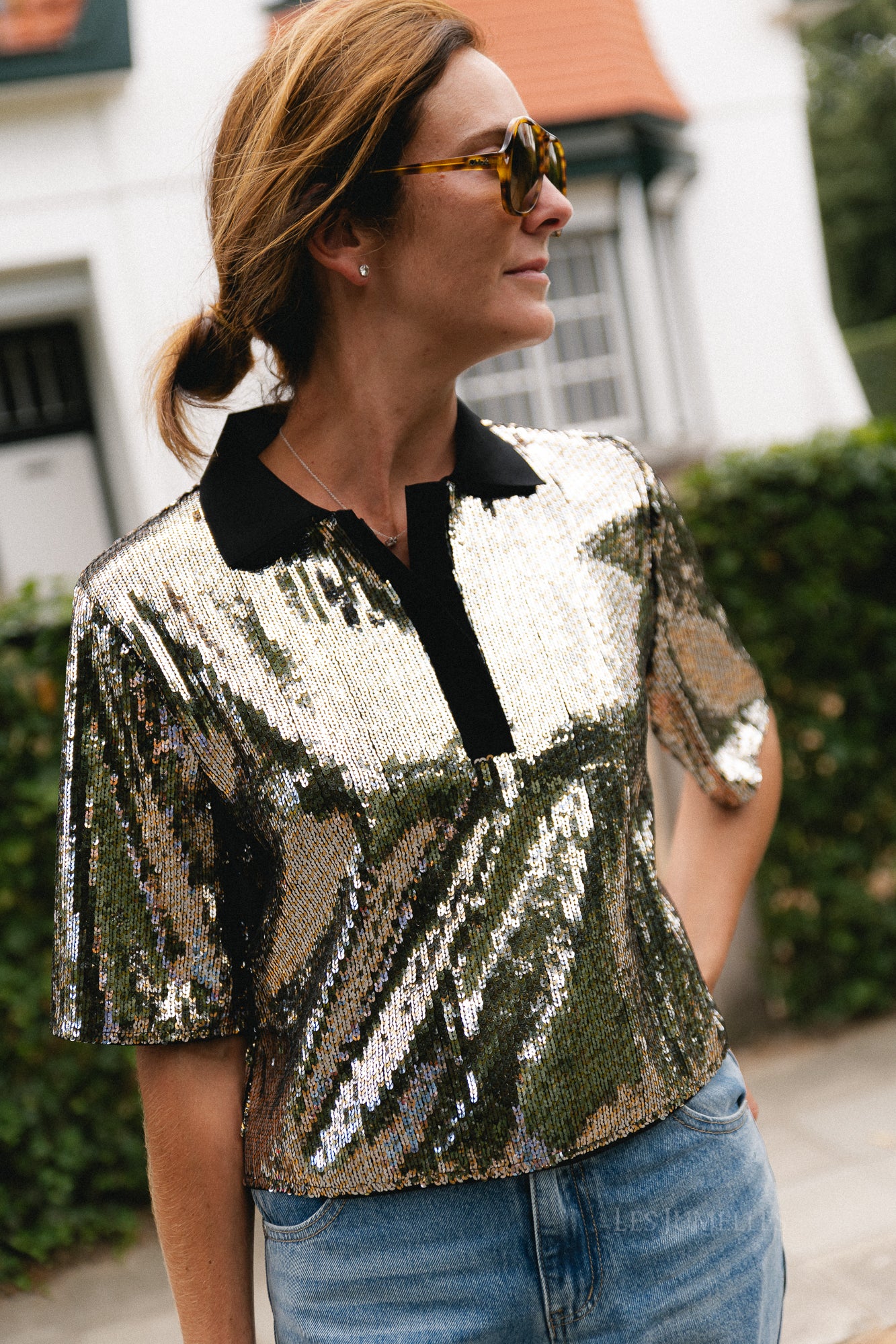 Light blouse silver